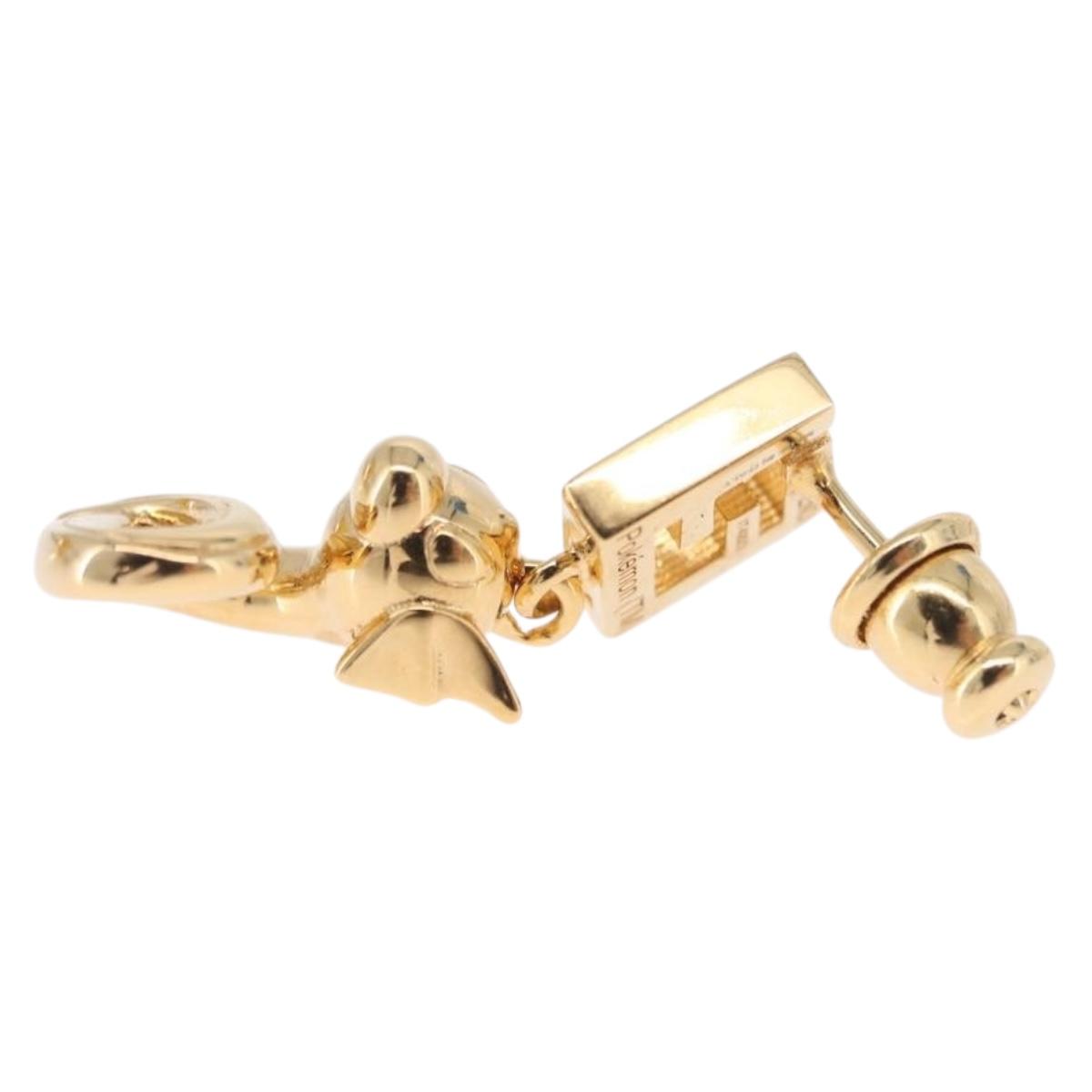 FENDI x FRGMT x POKÉMON Mini Lew Pierce Gold TI4223 Auth 212703SM