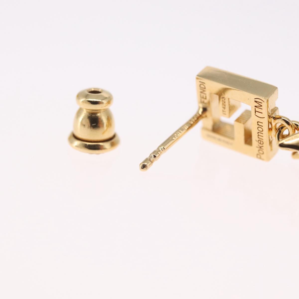 FENDI x FRGMT x POKÉMON Mini Lew Pierce Gold TI4223 Auth 212703SM
