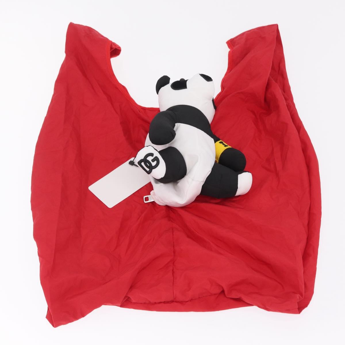 Dolce & Gabbana x Jujutsu Kaisen Eco Bag Panda Nylon Black White Auth 212704M