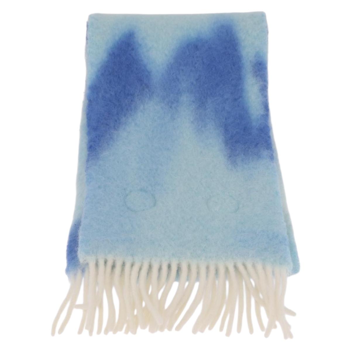 LOEWE x Studio Ghibli Calcifer Scarf Mohair Blue Auth 212708SM