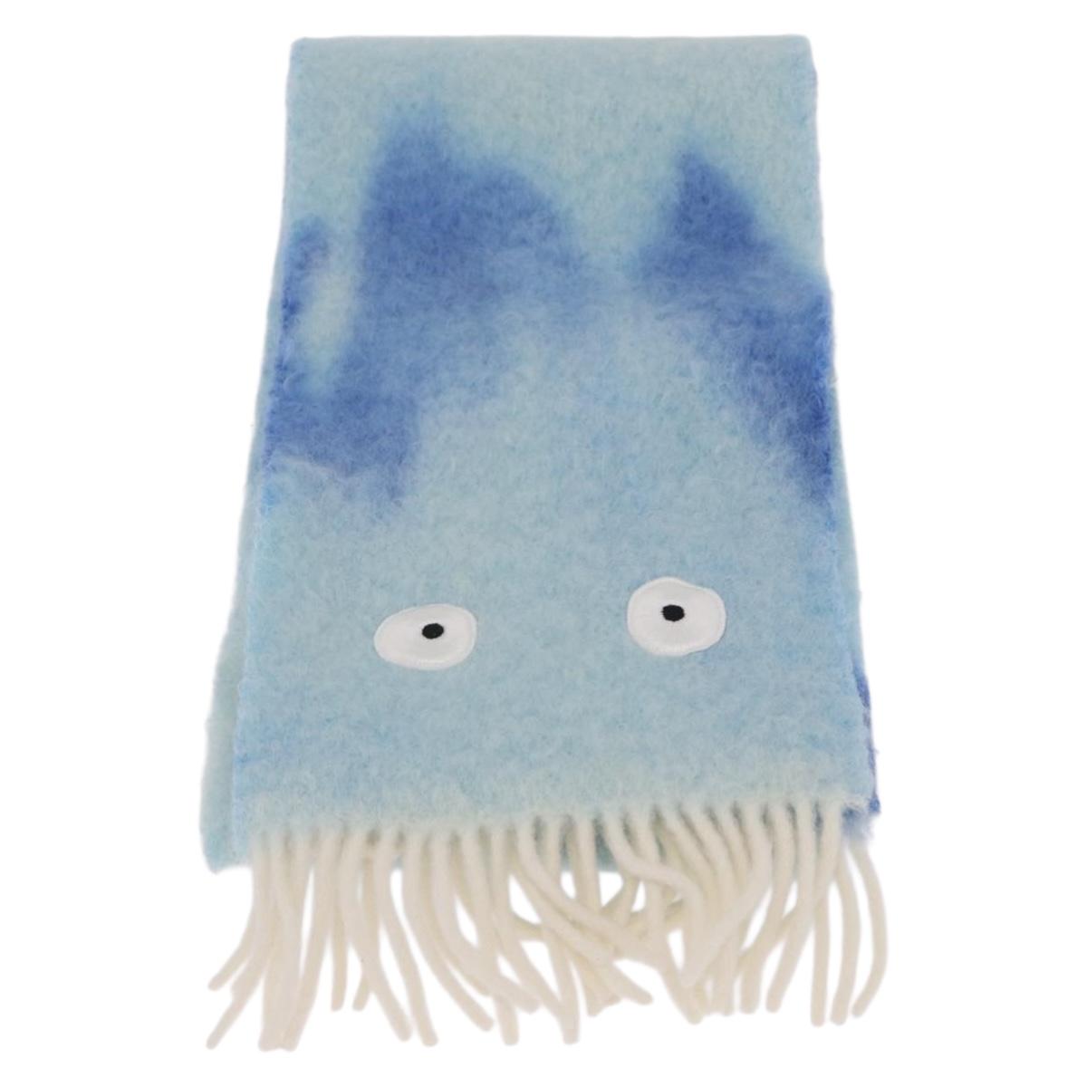 LOEWE x Studio Ghibli Calcifer Scarf Mohair Blue Auth 212708SM