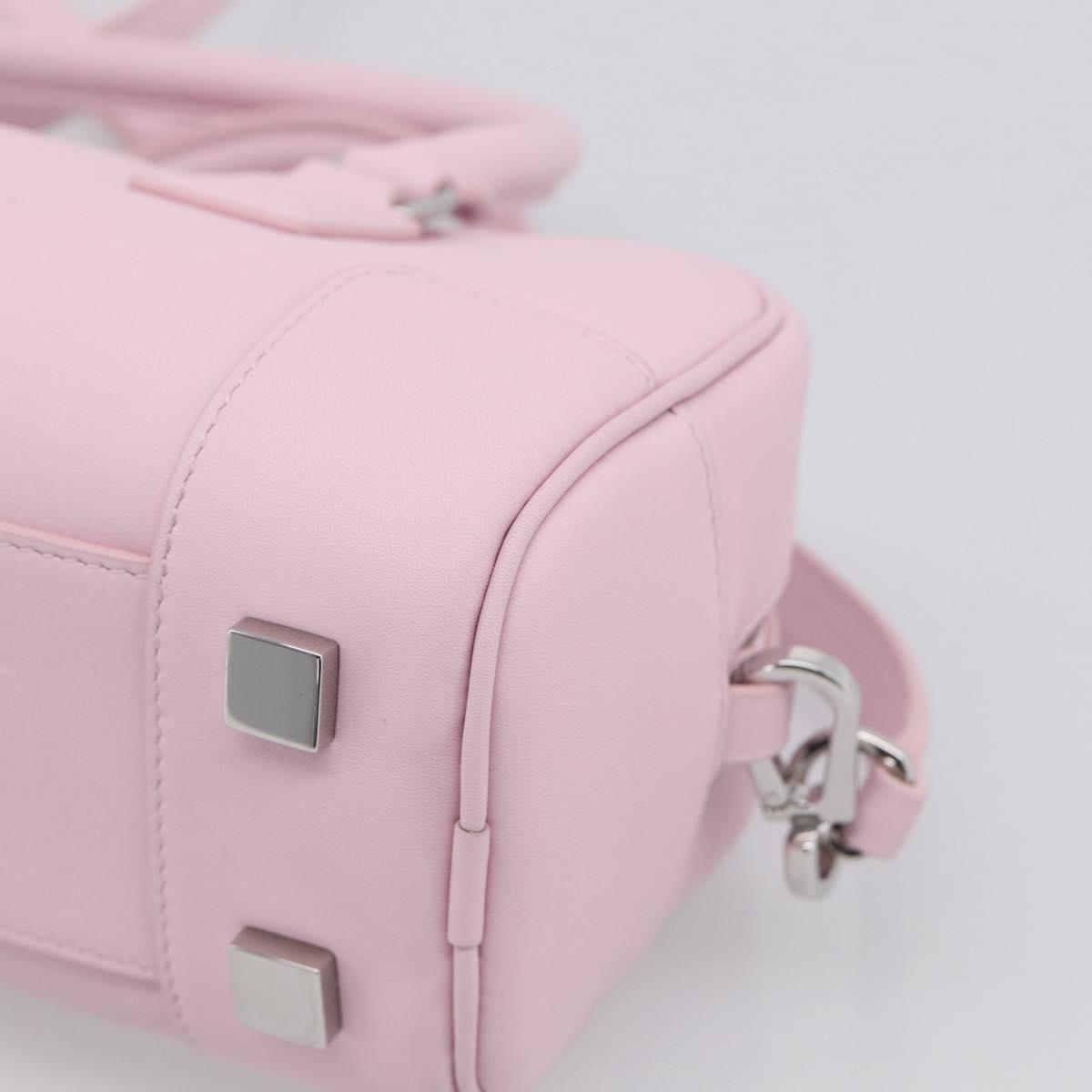 LOEWE x Suna Fujita Hammock 23 Bag Leather 2way Pink Silver Auth 212710SM