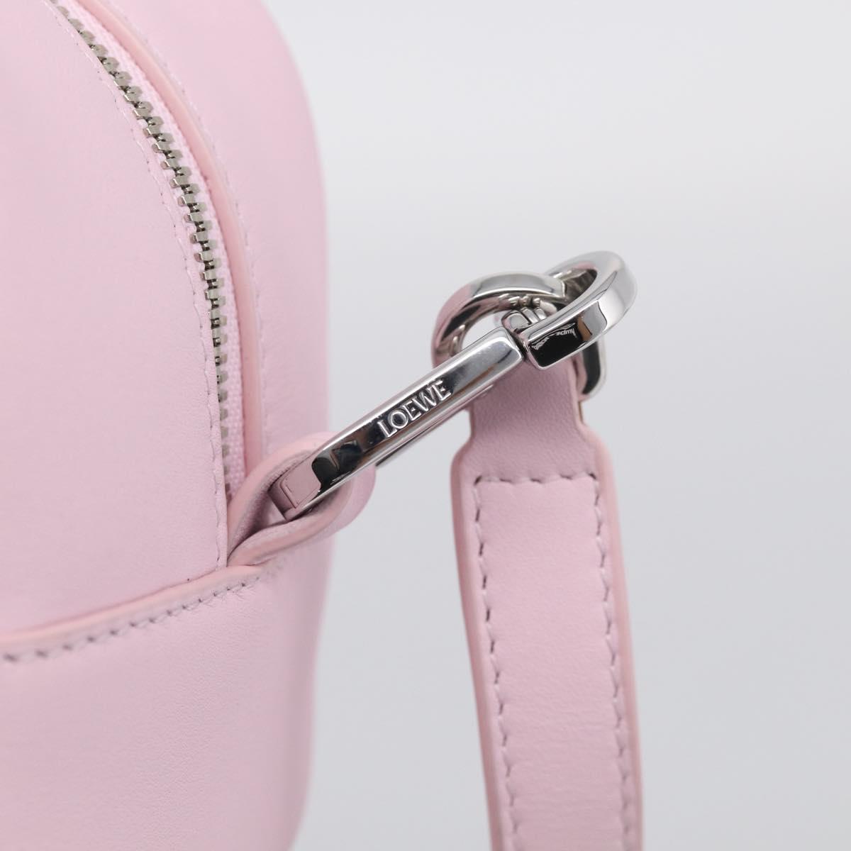 LOEWE x Suna Fujita Hammock 23 Bag Leather 2way Pink Silver Auth 212710SM