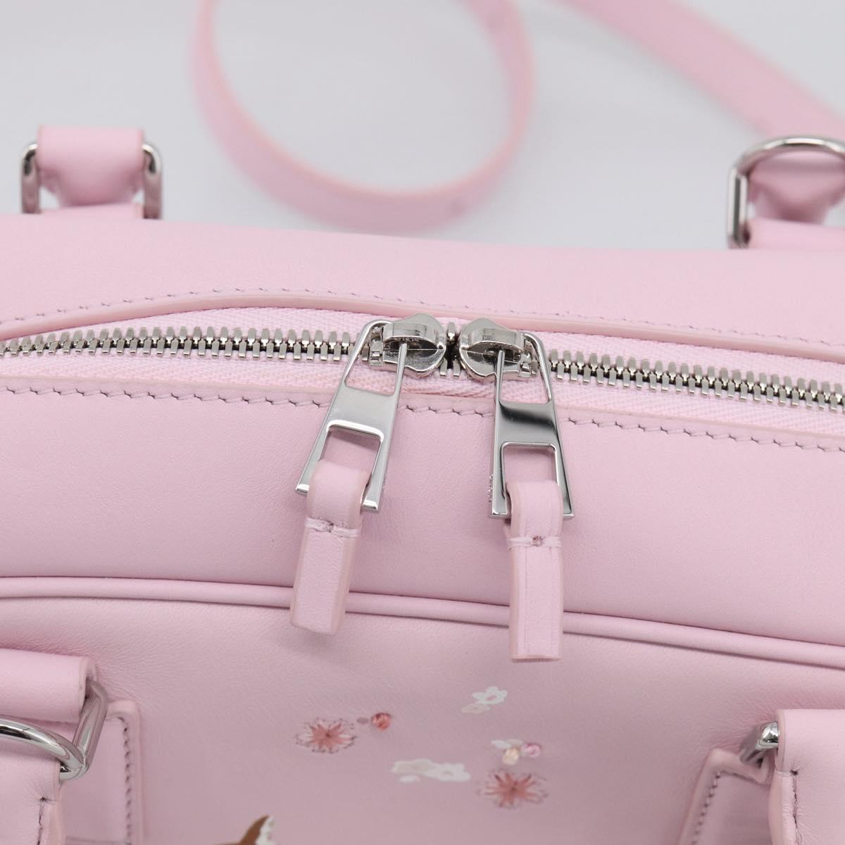 LOEWE x Suna Fujita Hammock 23 Bag Leather 2way Pink Silver Auth 212710SM