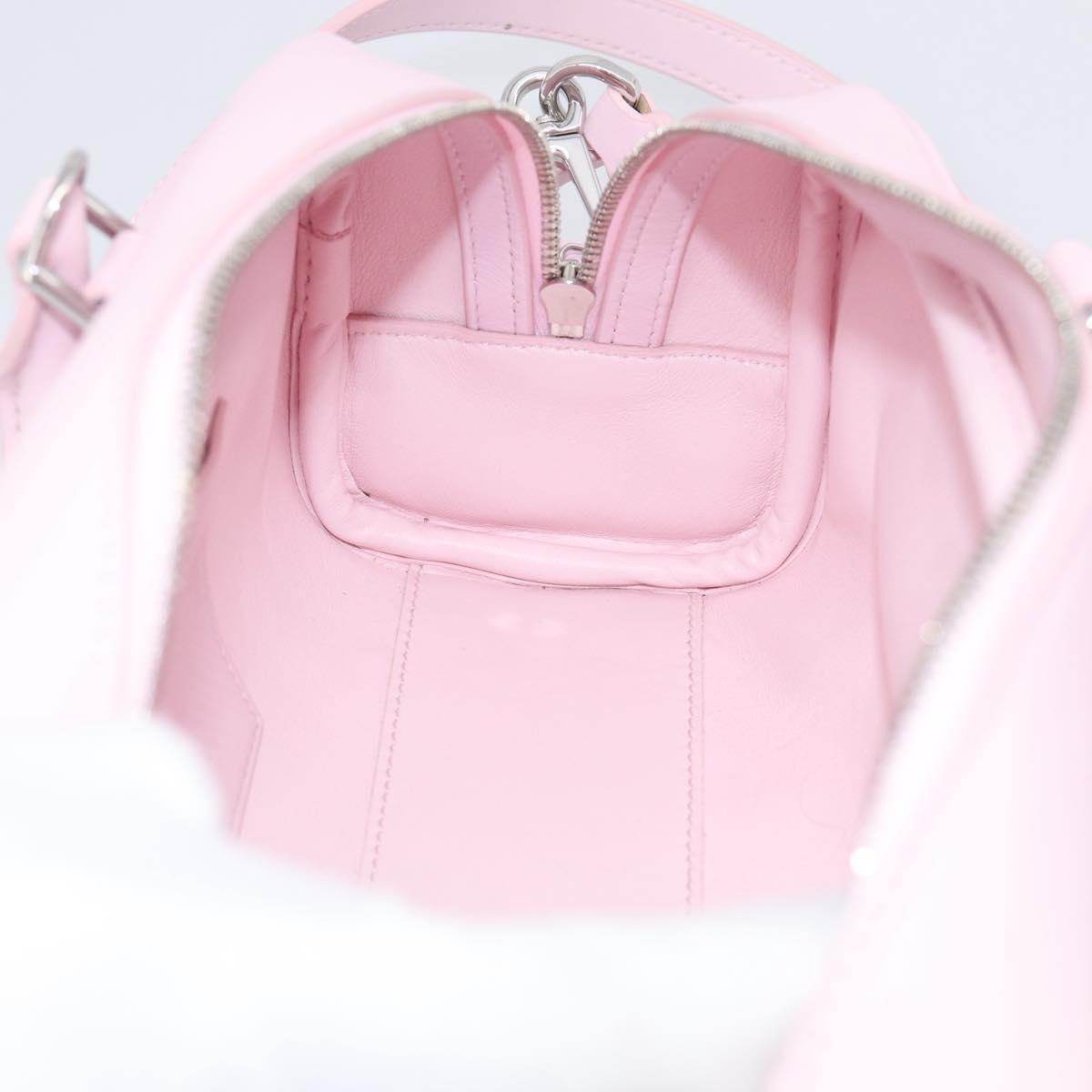 LOEWE x Suna Fujita Hammock 23 Bag Leather 2way Pink Silver Auth 212710SM