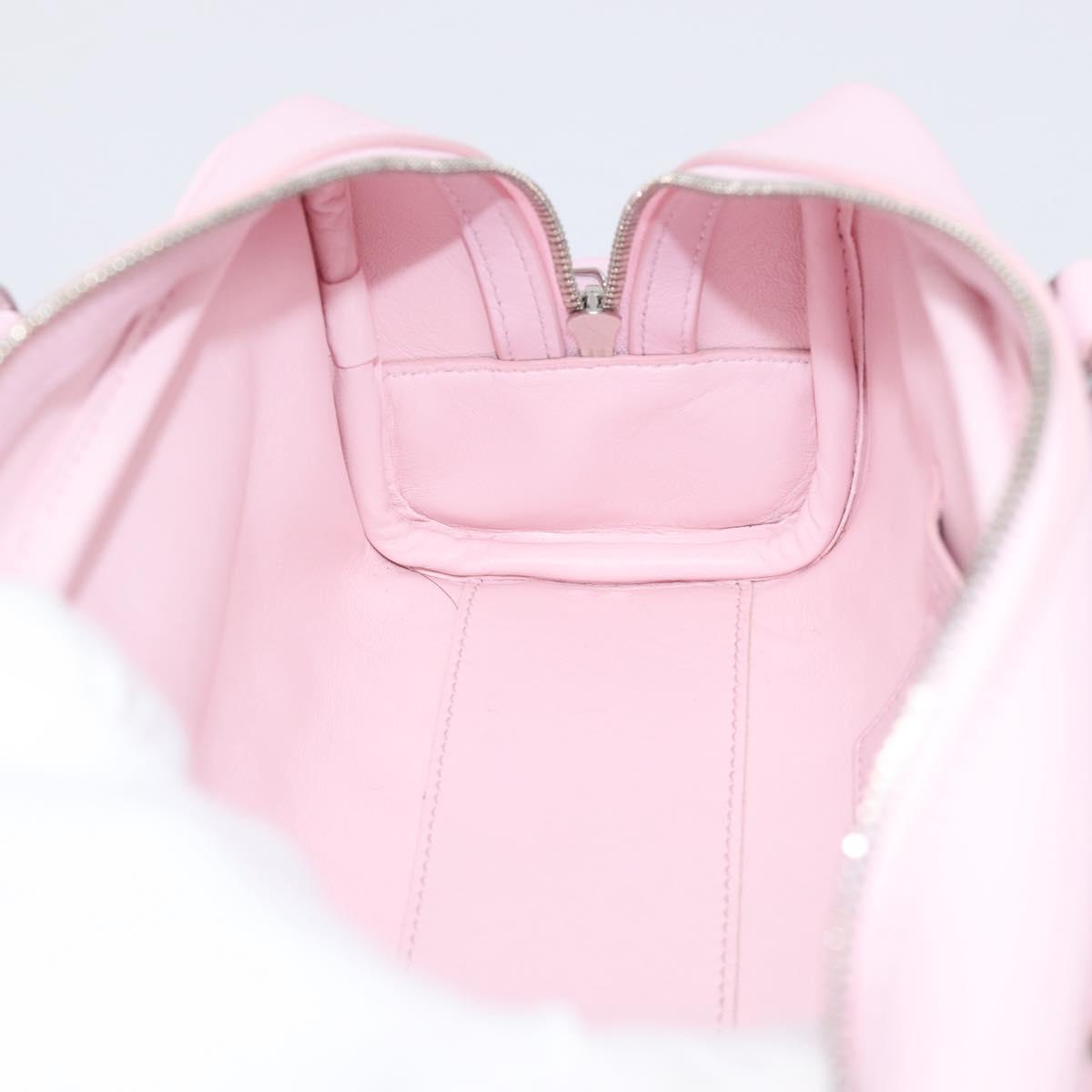 LOEWE x Suna Fujita Hammock 23 Bag Leather 2way Pink Silver Auth 212710SM