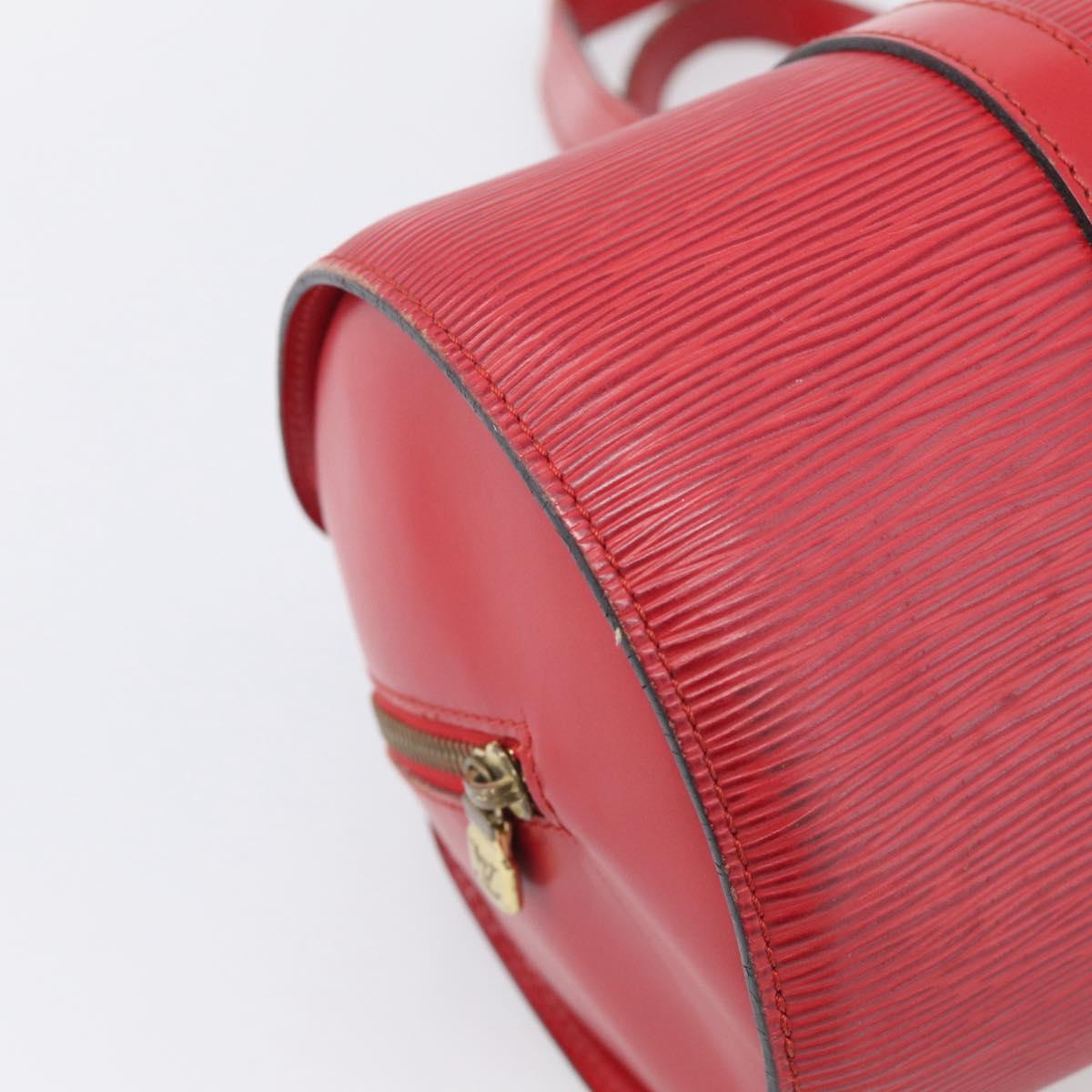 LOUIS VUITTON Epi Soufflot Hand Bag Red M52227 LV Auth 212721