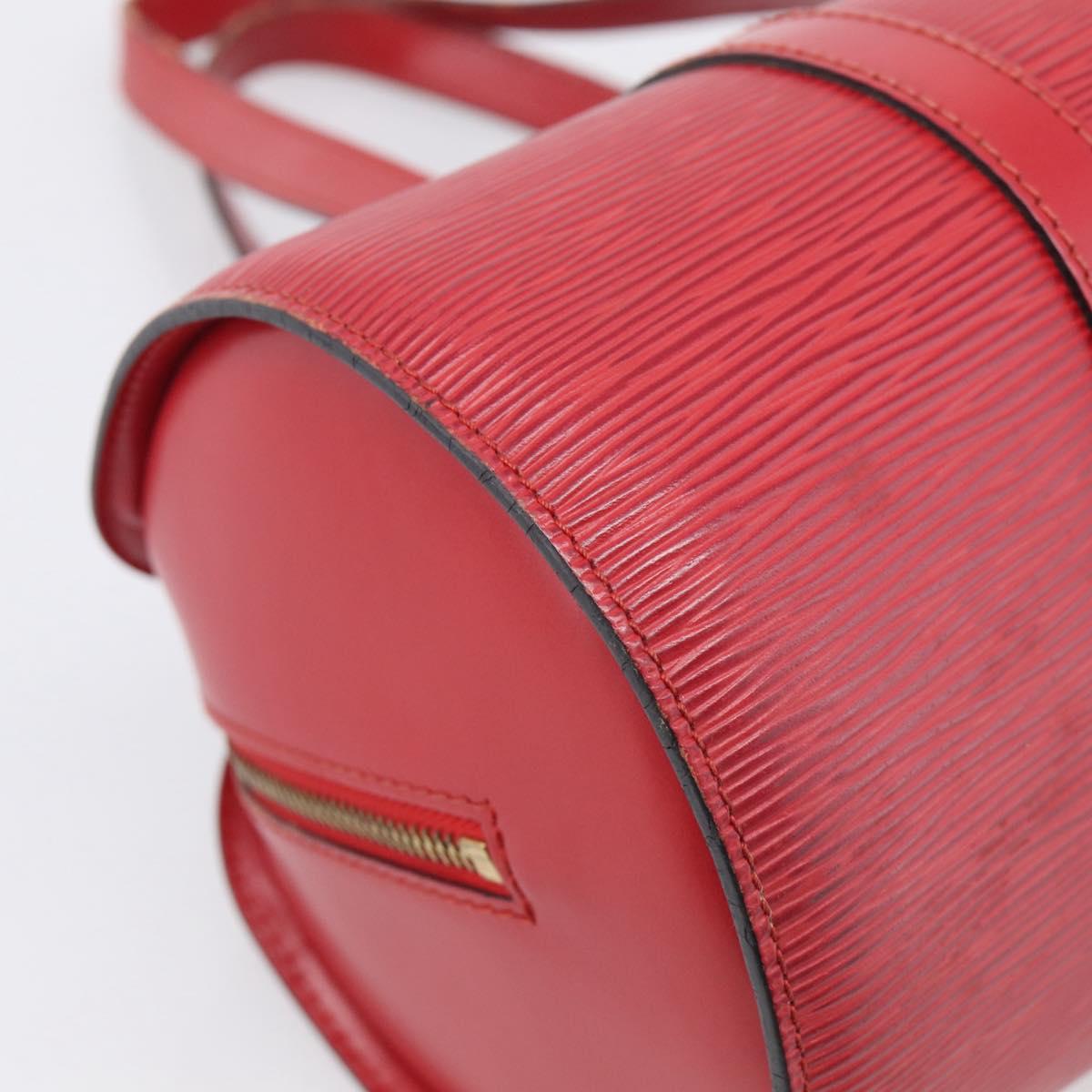 LOUIS VUITTON Epi Soufflot Hand Bag Red M52227 LV Auth 212721