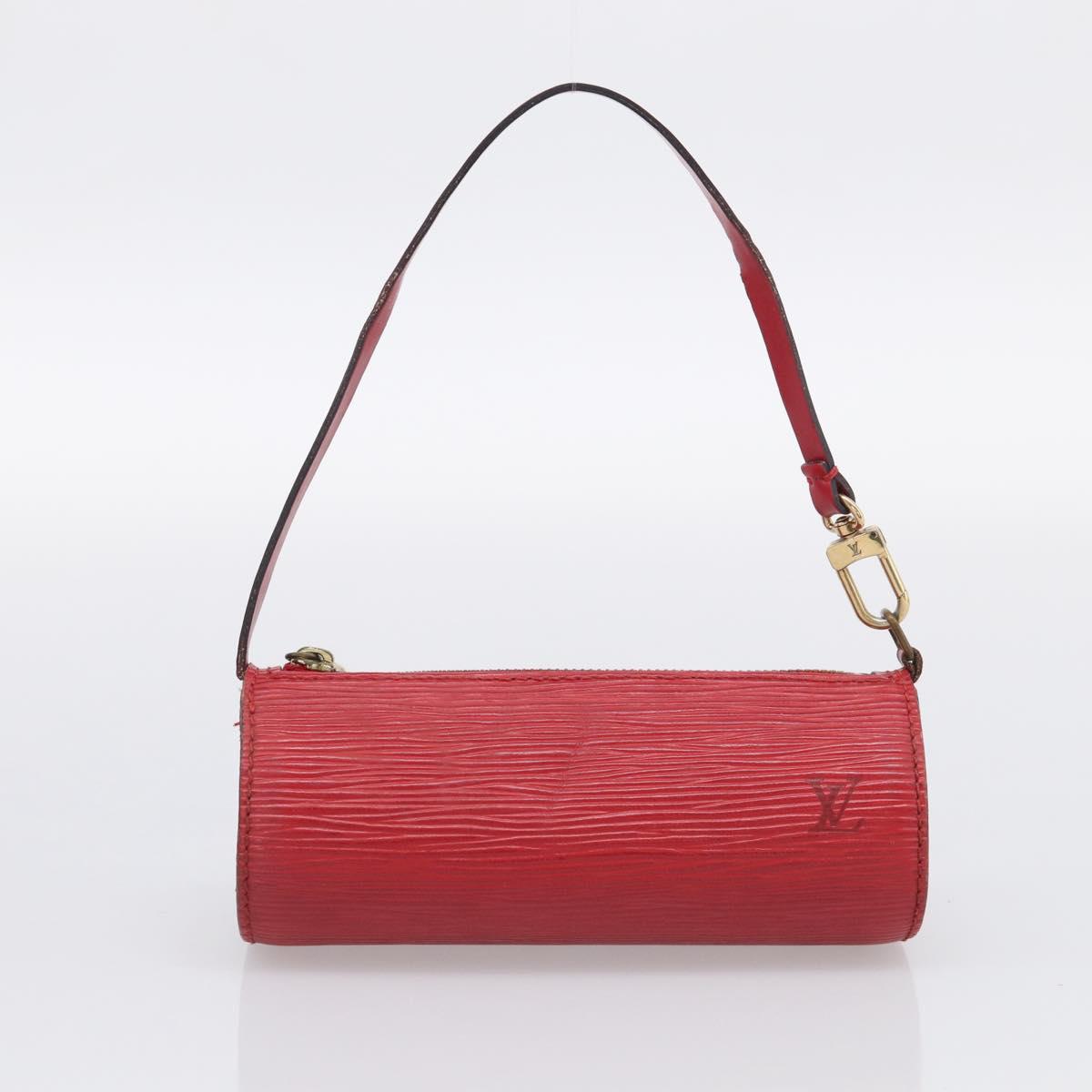 LOUIS VUITTON Epi Soufflot Hand Bag Red M52227 LV Auth 212721