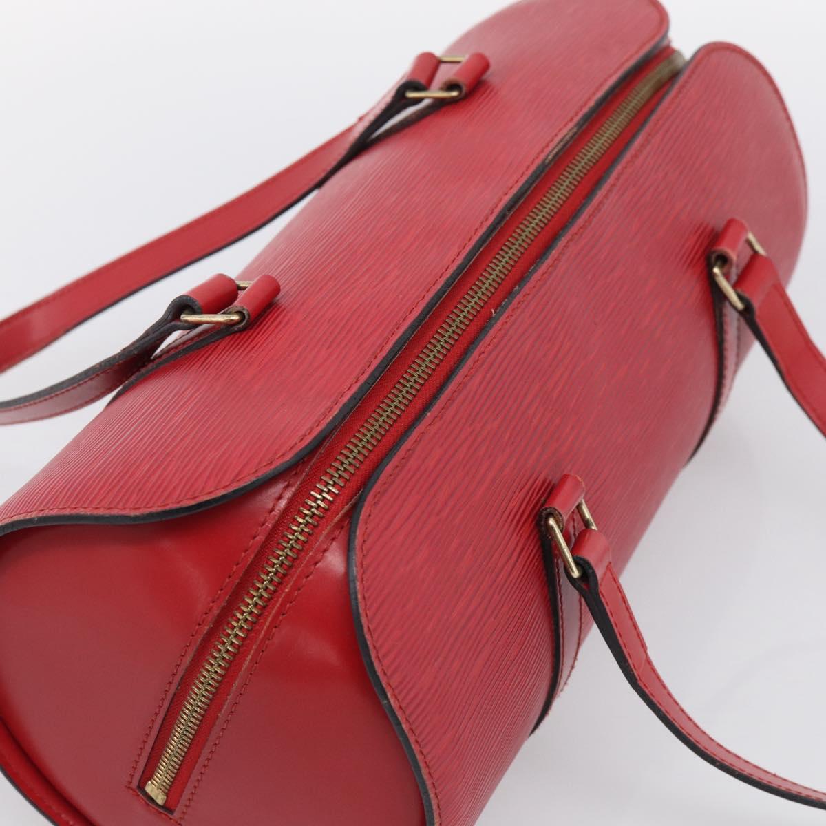 LOUIS VUITTON Epi Soufflot Hand Bag Red M52227 LV Auth 212721