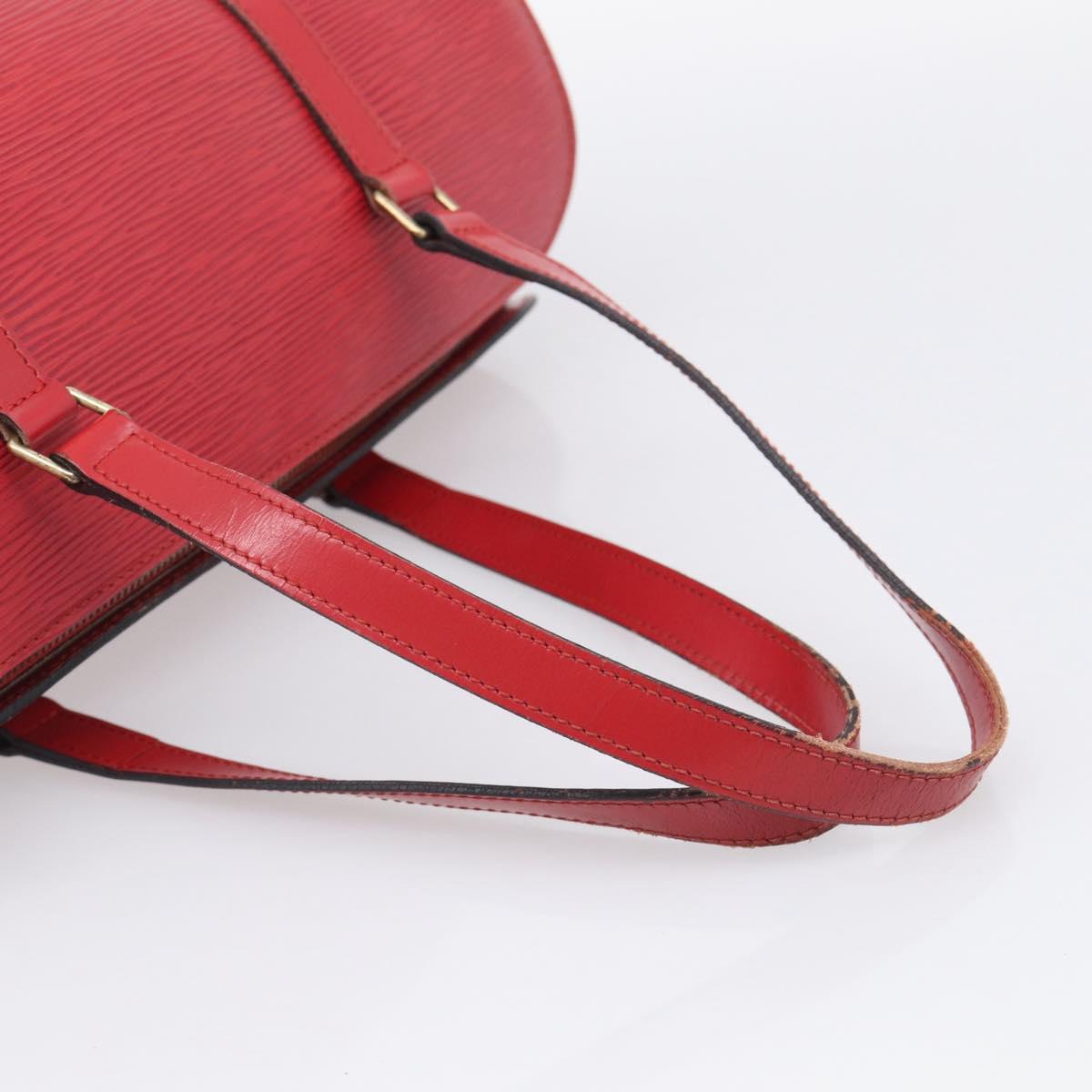 LOUIS VUITTON Epi Soufflot Hand Bag Red M52227 LV Auth 212721