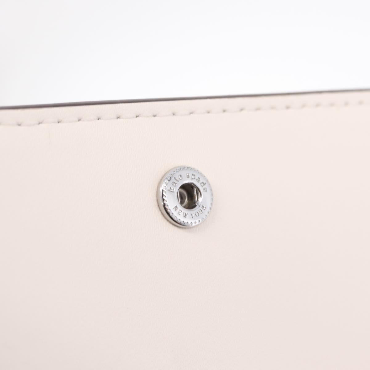 kate spade x Sanrio My Melody Kitty Kuromi Wallet Leather Silver Auth 212732A