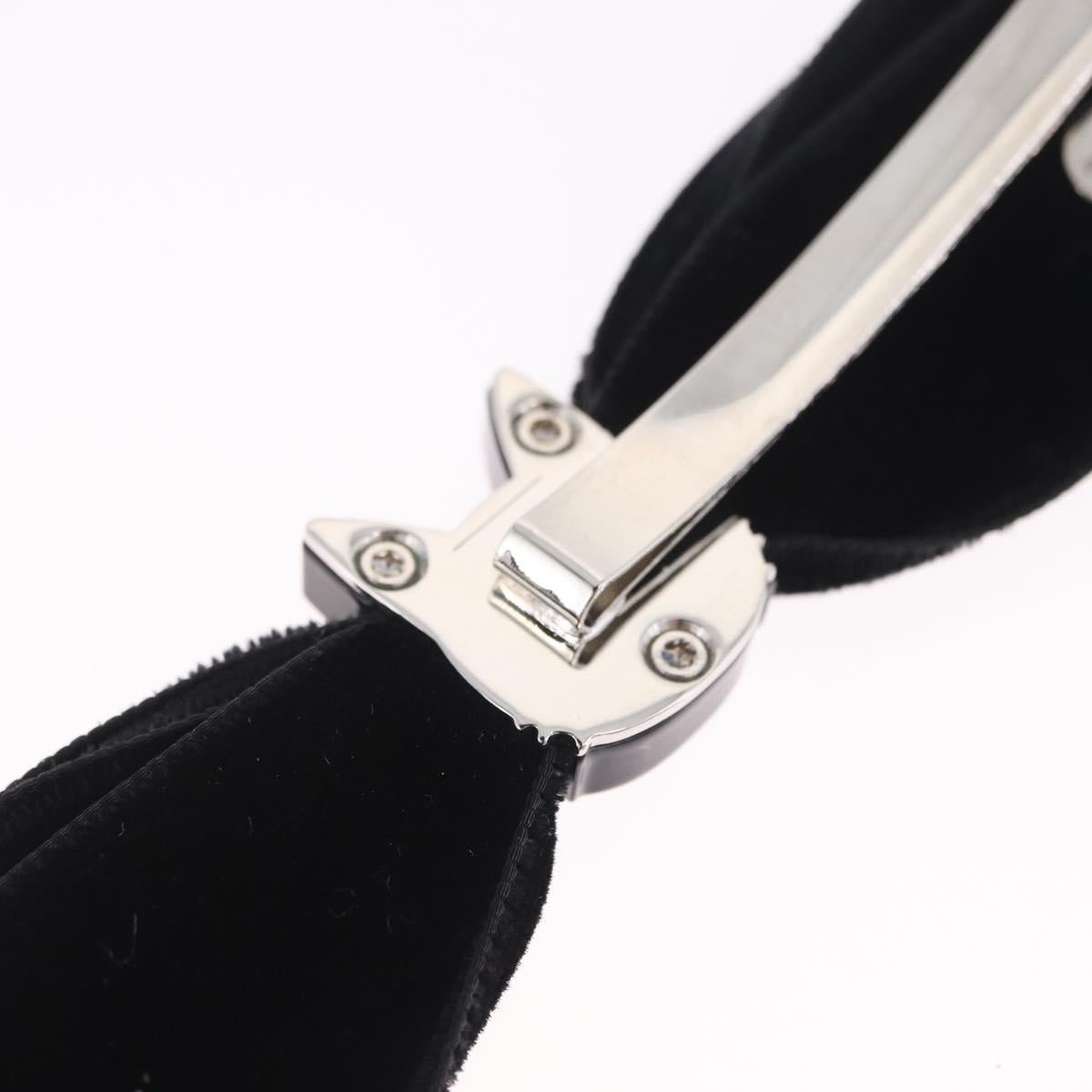 Jimmy Choo x Sailor Moon Hair Clip Luna Velor Black Silver Auth 212735SM