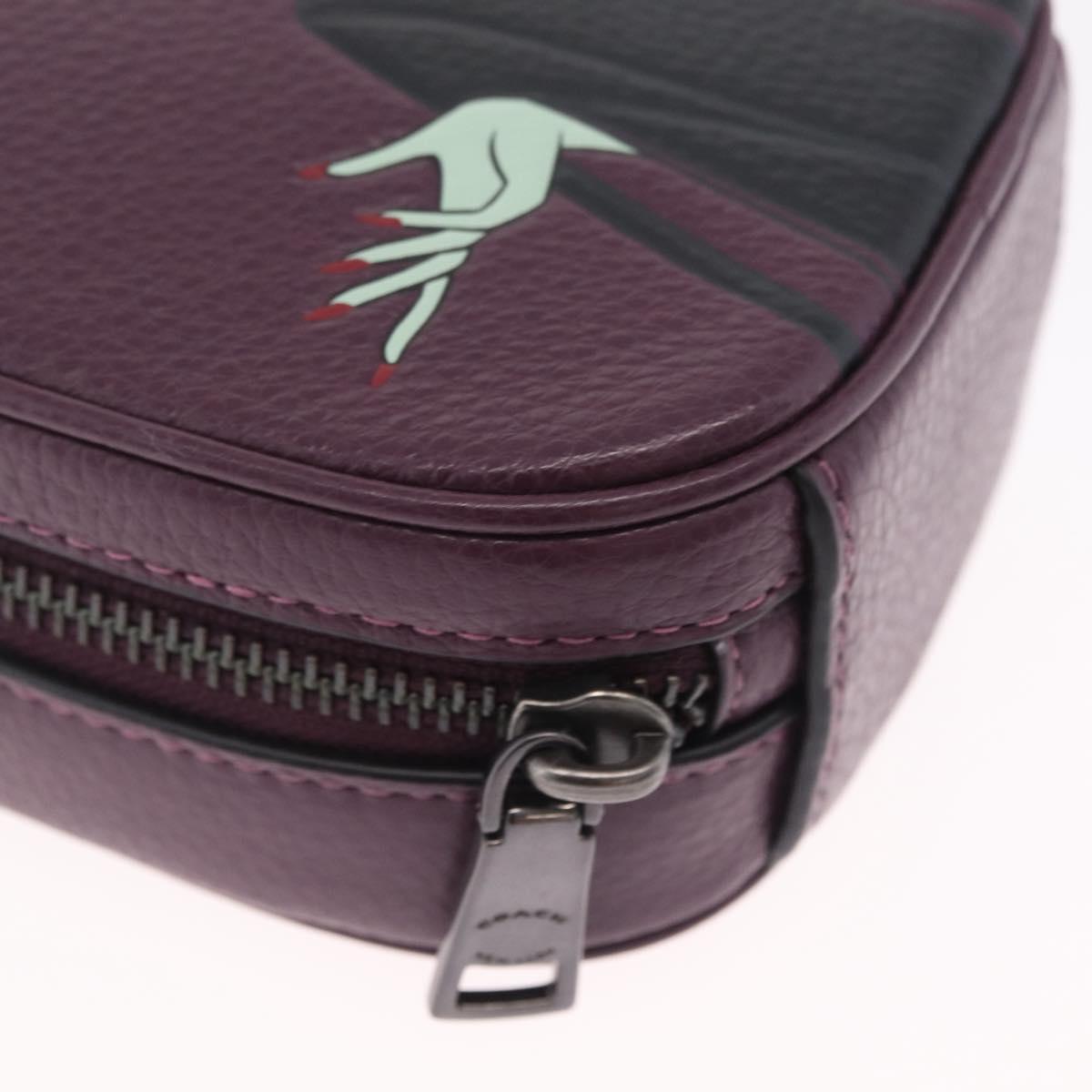 Coach ×Disney Maleficent Evaphone Cross Body Bag 2way Purple Auth 212736M