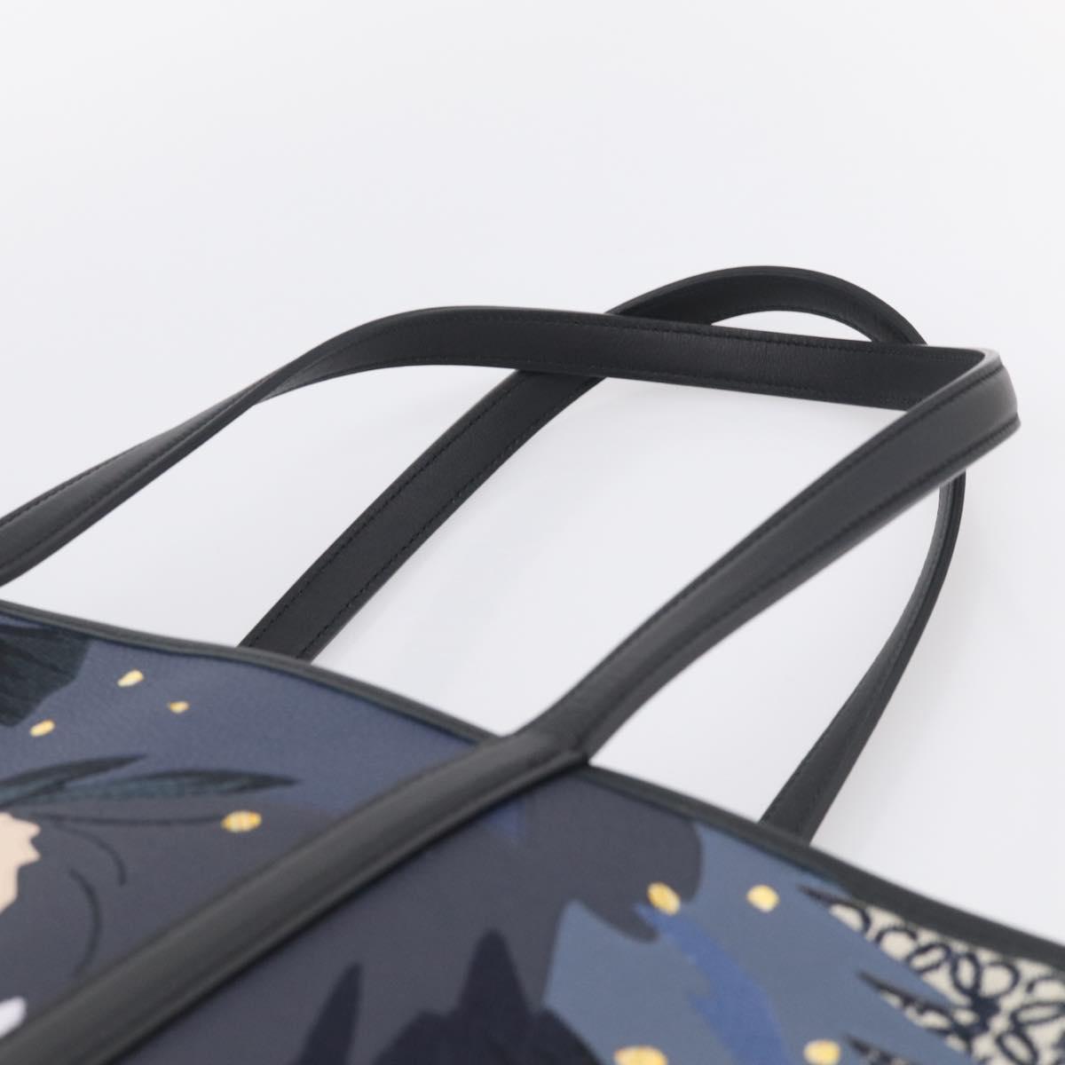 LOEWE x Studio Ghibli Howl Sophie Tote Bag Leather Canvas Black Auth 212784SM