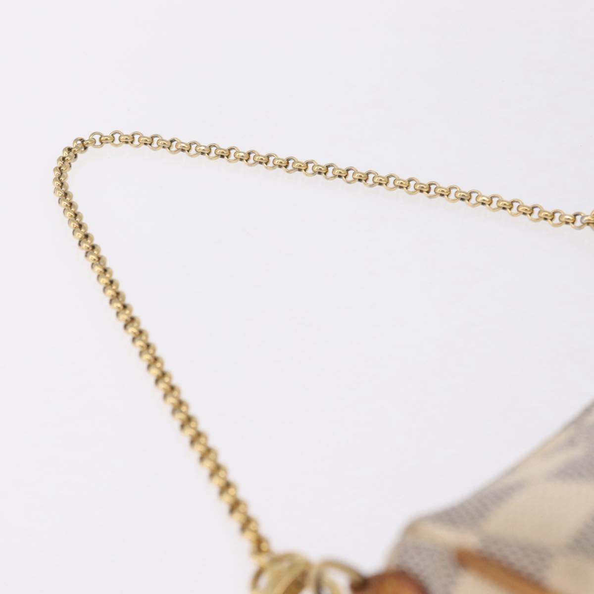 LOUIS VUITTON Damier Azur Eva Shoulder Bag 2way N55214 LV Auth 212930A