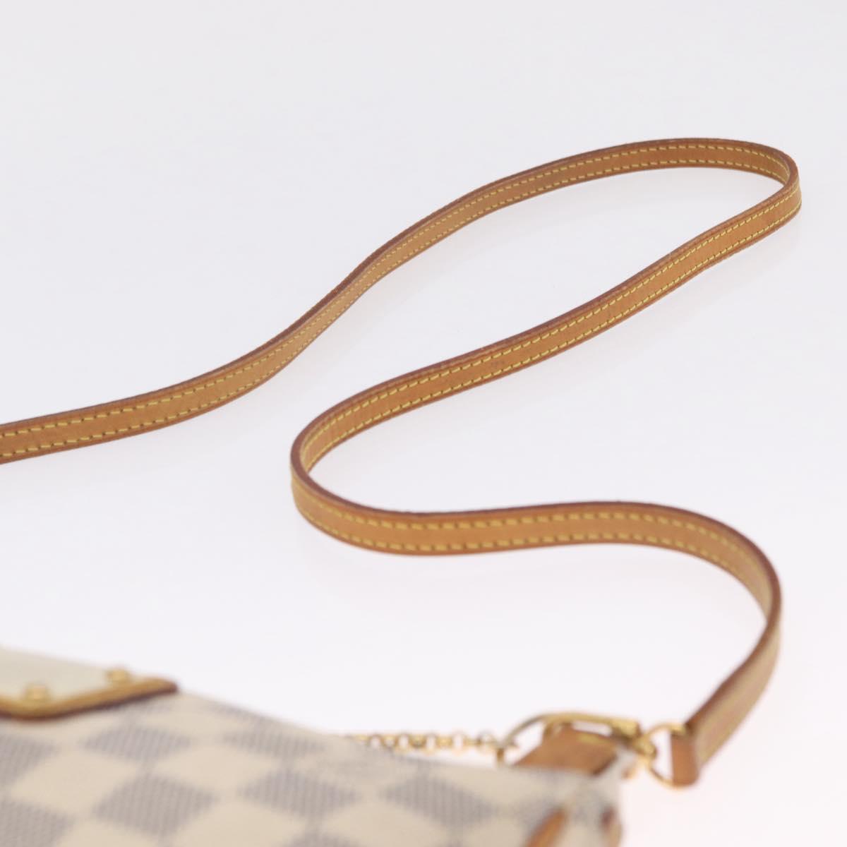 LOUIS VUITTON Damier Azur Eva Shoulder Bag 2way N55214 LV Auth 212930A