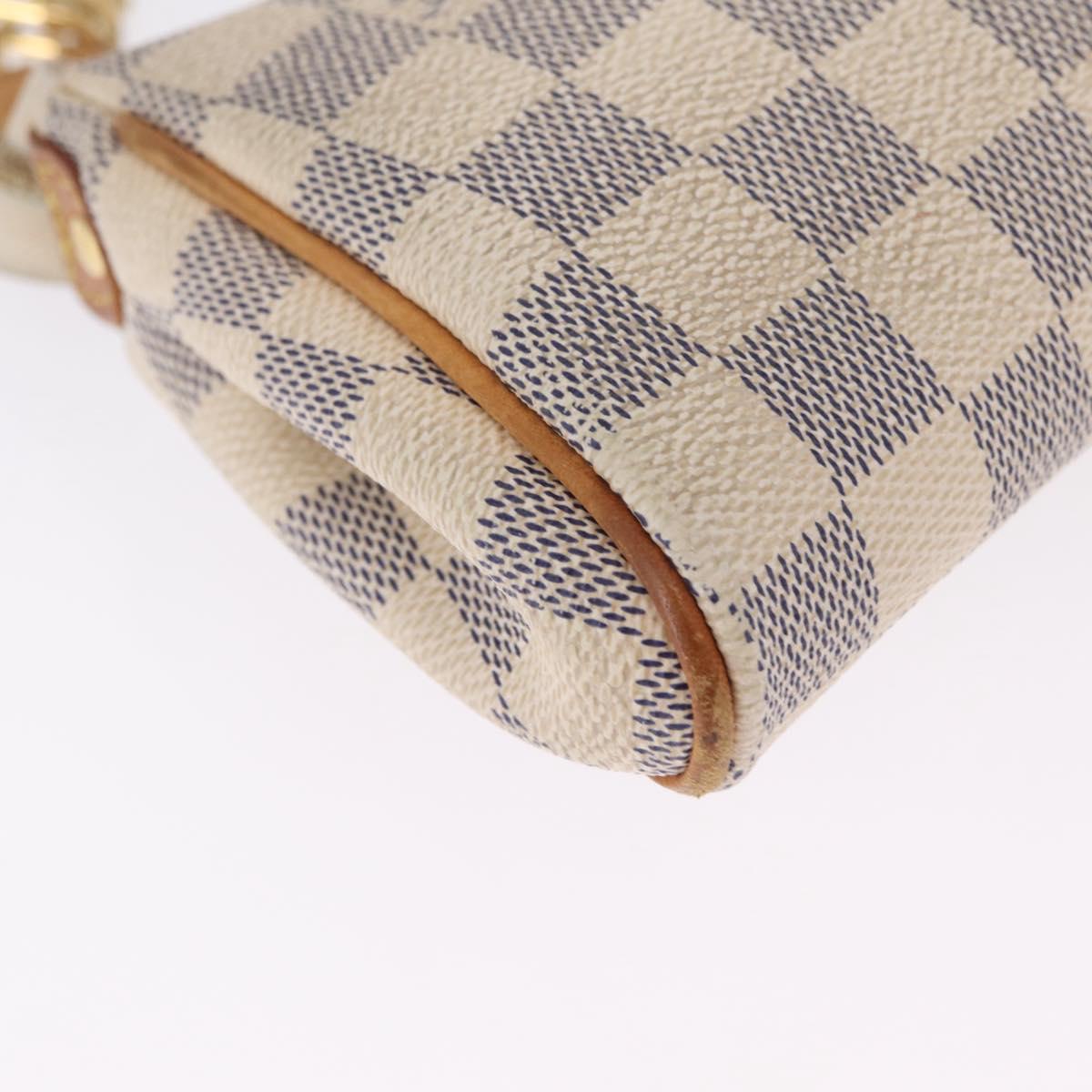 LOUIS VUITTON Damier Azur Eva Shoulder Bag 2way N55214 LV Auth 212930A