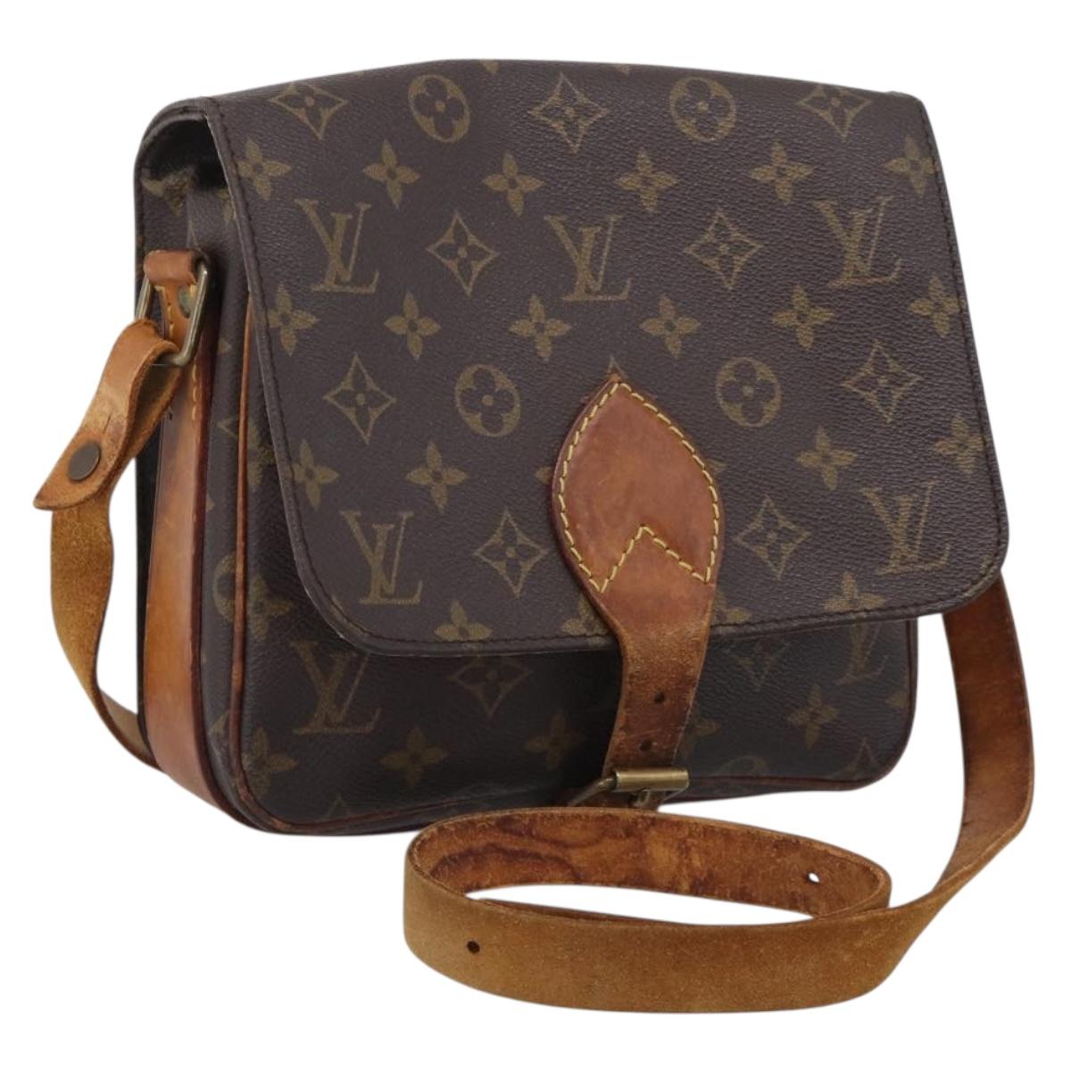 LOUIS VUITTON Monogram Cartouchiere MM Shoulder Bag M51253 LV Auth 212933