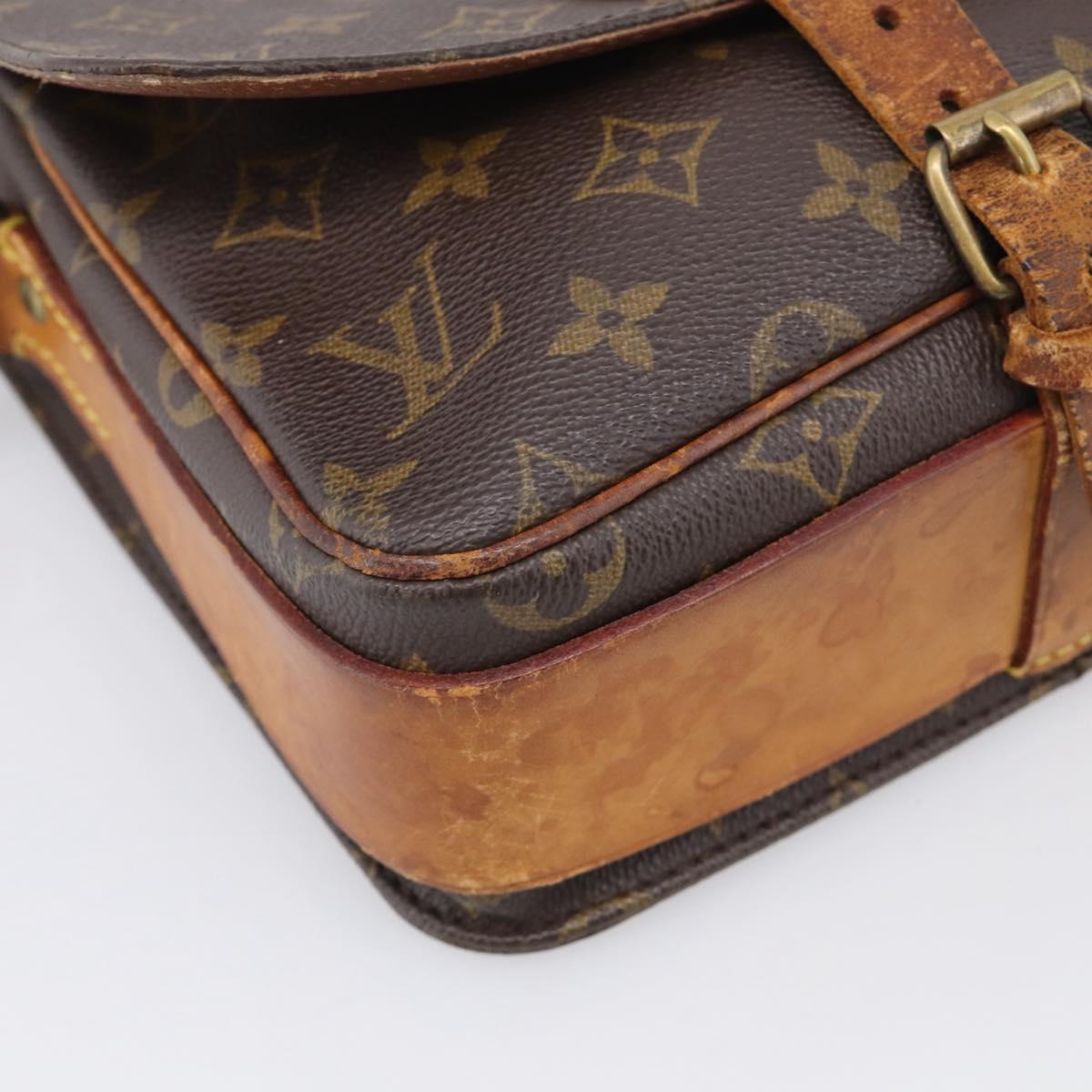 LOUIS VUITTON Monogram Cartouchiere MM Shoulder Bag M51253 LV Auth 212933