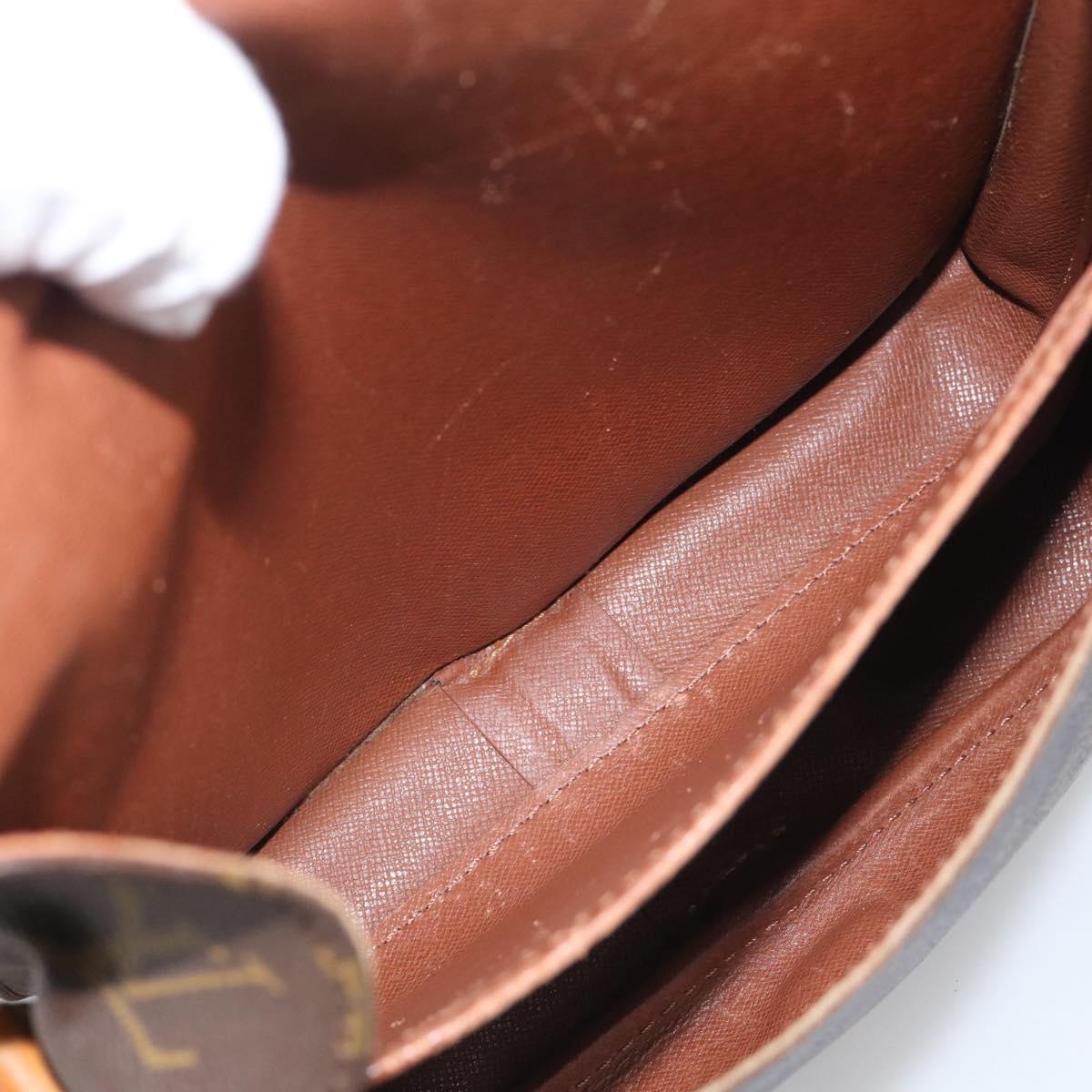 LOUIS VUITTON Monogram Cartouchiere MM Shoulder Bag M51253 LV Auth 212933