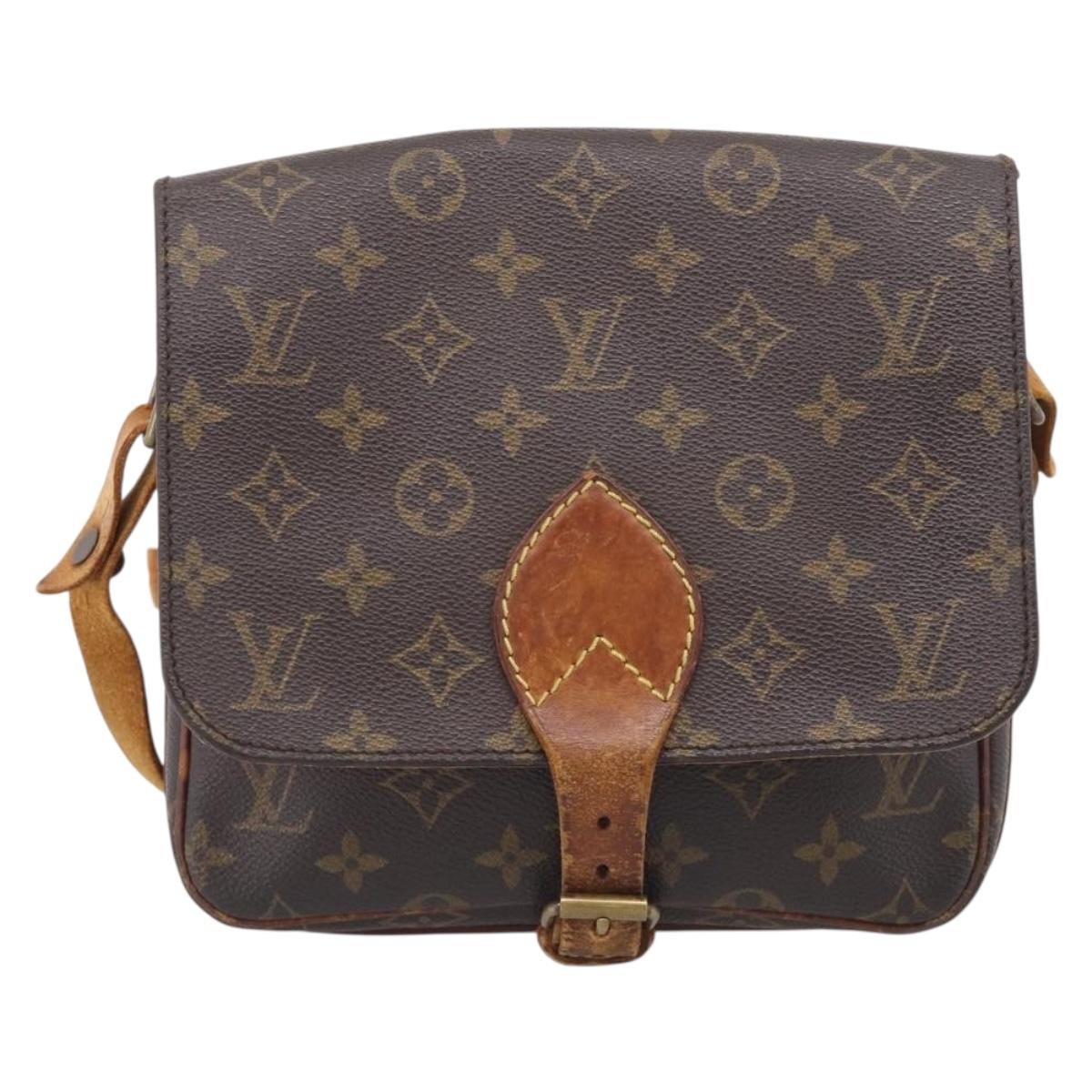LOUIS VUITTON Monogram Cartouchiere MM Shoulder Bag M51253 LV Auth 212933