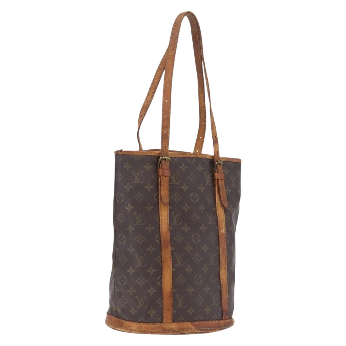 LOUIS VUITTON Monogram Bucket GM Shoulder Bag M42236 LV Auth 212934