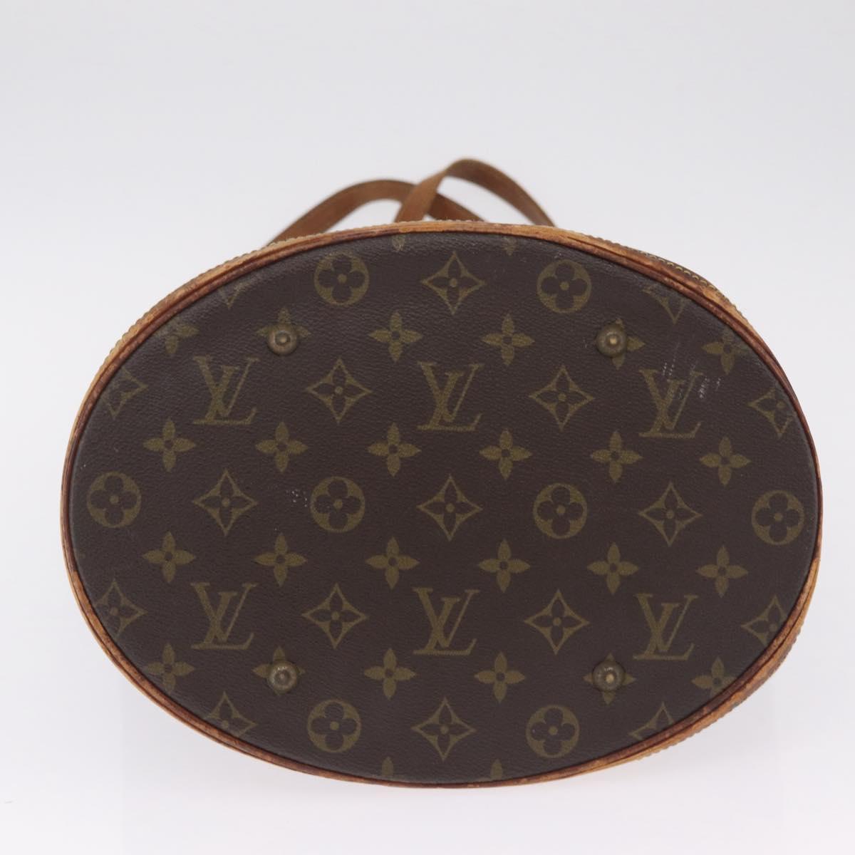 LOUIS VUITTON Monogram Bucket GM Shoulder Bag M42236 LV Auth 212934