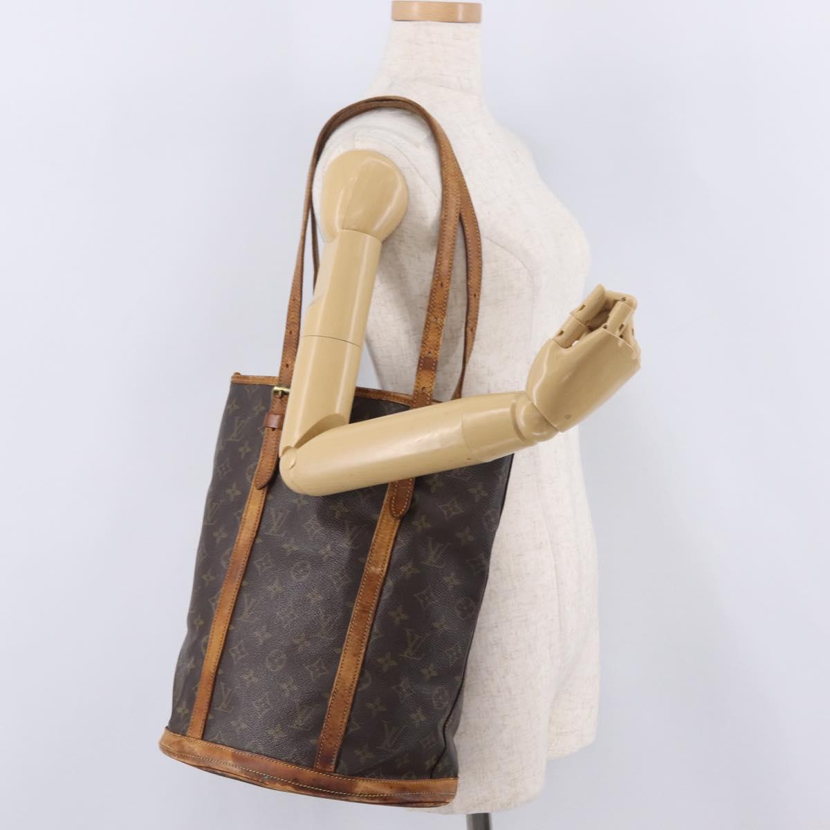 LOUIS VUITTON Monogram Bucket GM Shoulder Bag M42236 LV Auth 212934