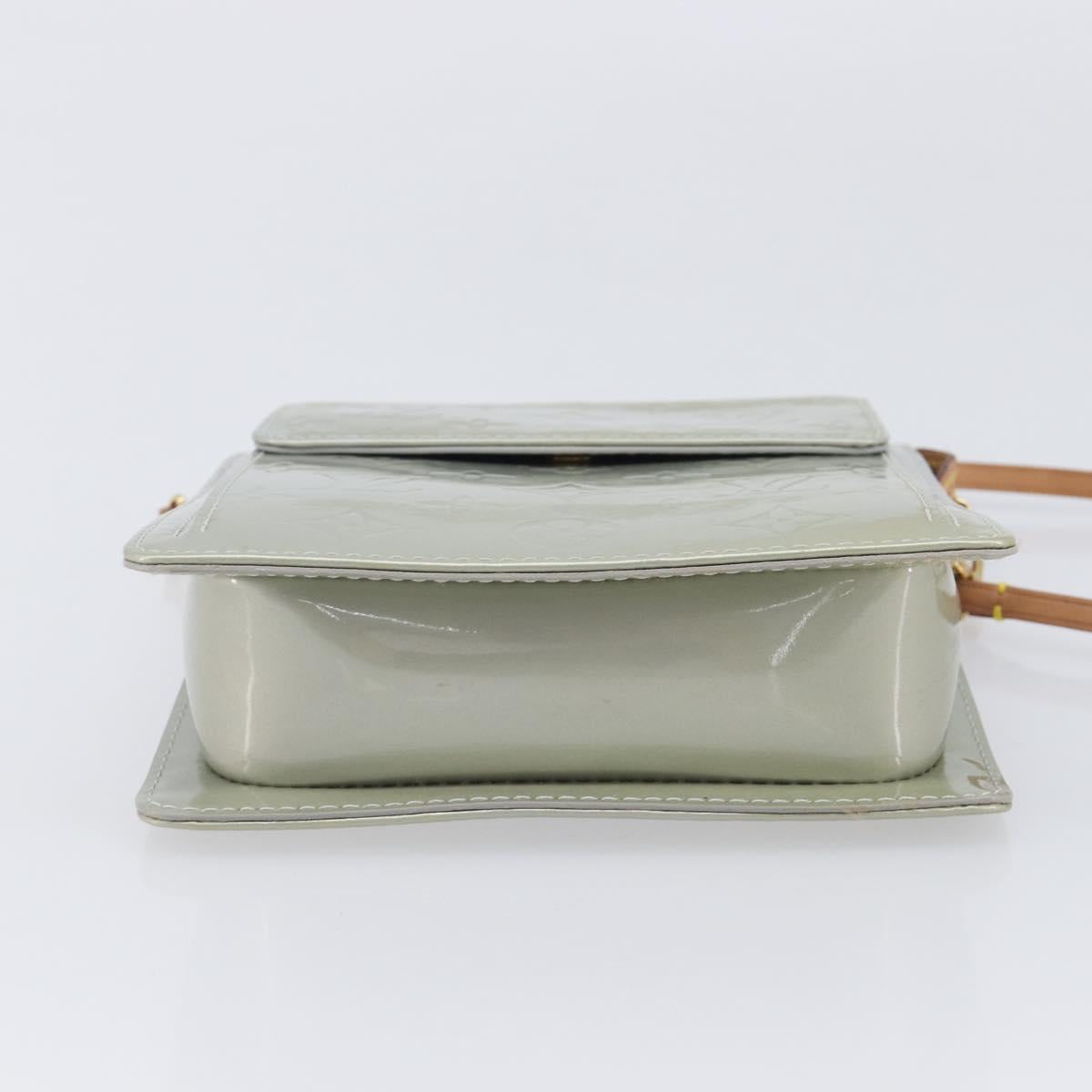 LOUIS VUITTON Monogram Vernis Motto Accessory Pouch Gris M91030 LV Auth 212944V