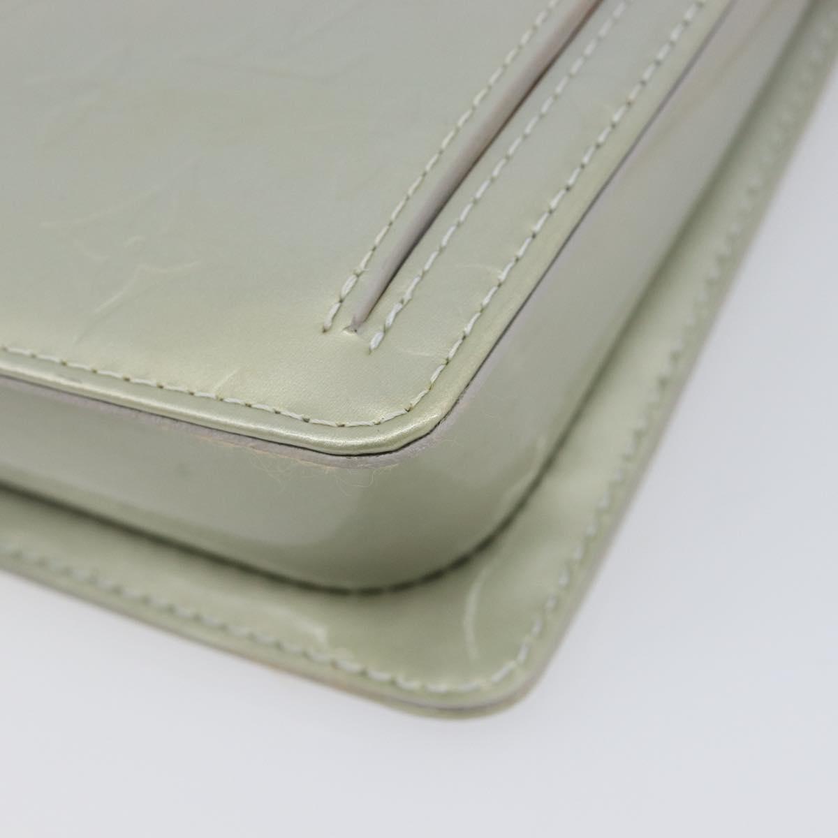 LOUIS VUITTON Monogram Vernis Motto Accessory Pouch Gris M91030 LV Auth 212944V