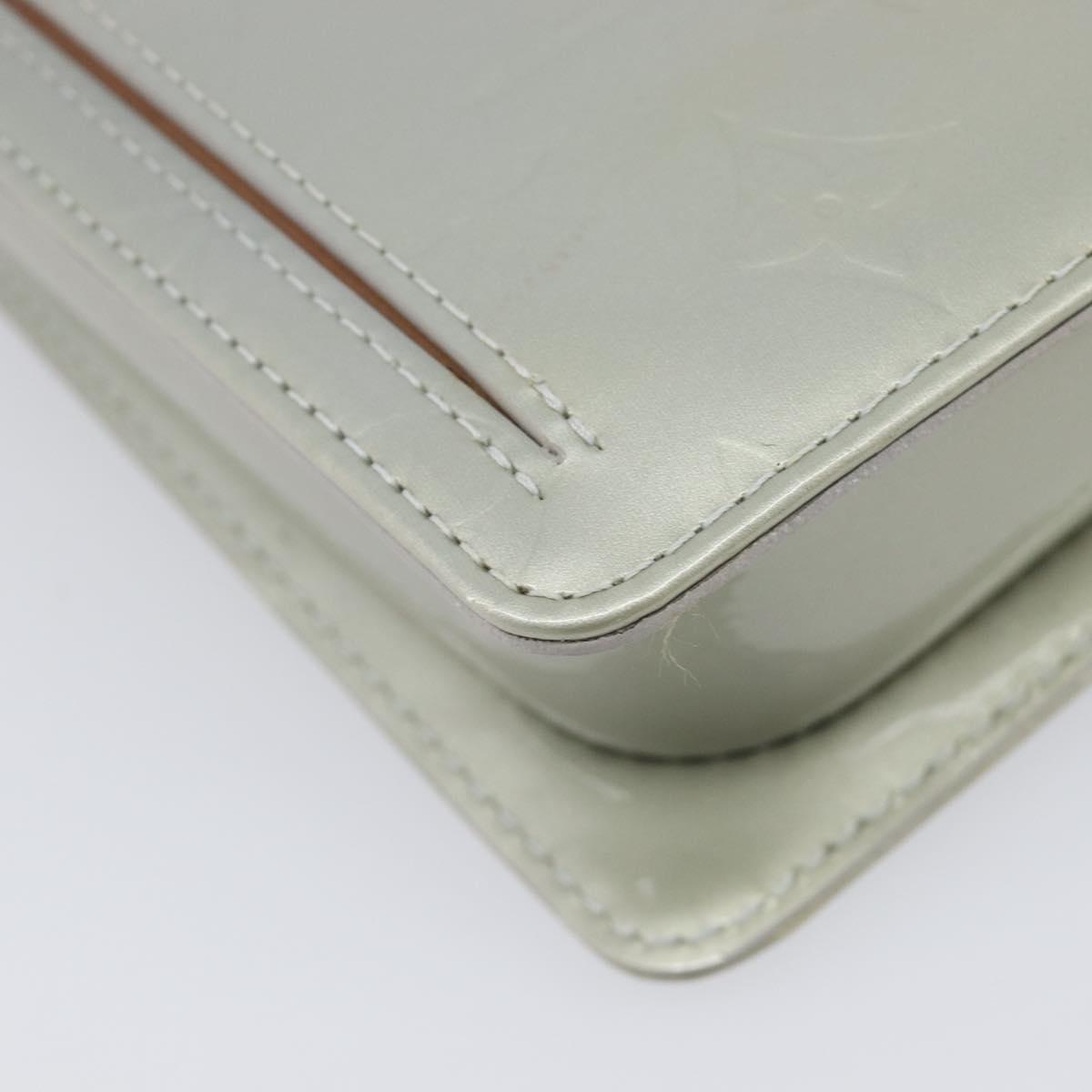 LOUIS VUITTON Monogram Vernis Motto Accessory Pouch Gris M91030 LV Auth 212944V