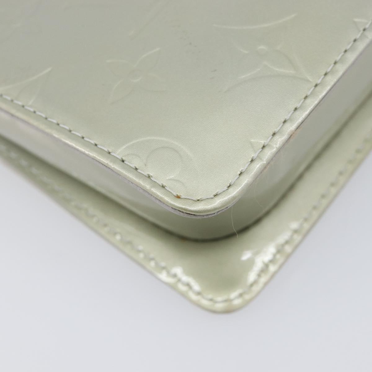 LOUIS VUITTON Monogram Vernis Motto Accessory Pouch Gris M91030 LV Auth 212944V