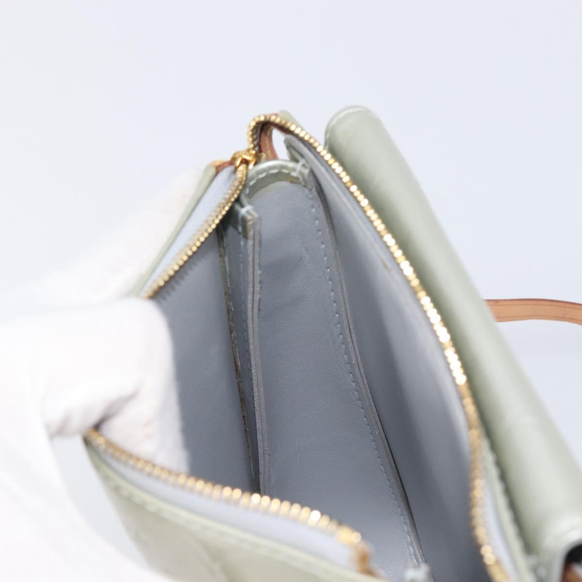 LOUIS VUITTON Monogram Vernis Motto Accessory Pouch Gris M91030 LV Auth 212944V
