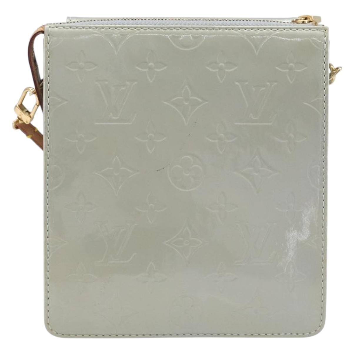 LOUIS VUITTON Monogram Vernis Motto Accessory Pouch Gris M91030 LV Auth 212944V
