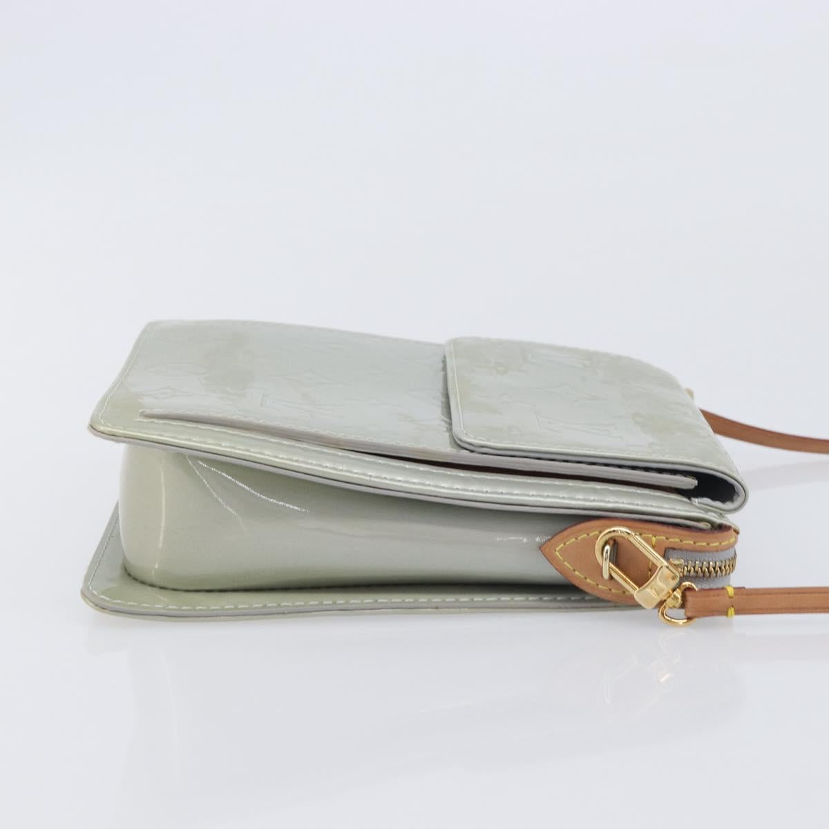 LOUIS VUITTON Monogram Vernis Motto Accessory Pouch Gris M91030 LV Auth 212944V