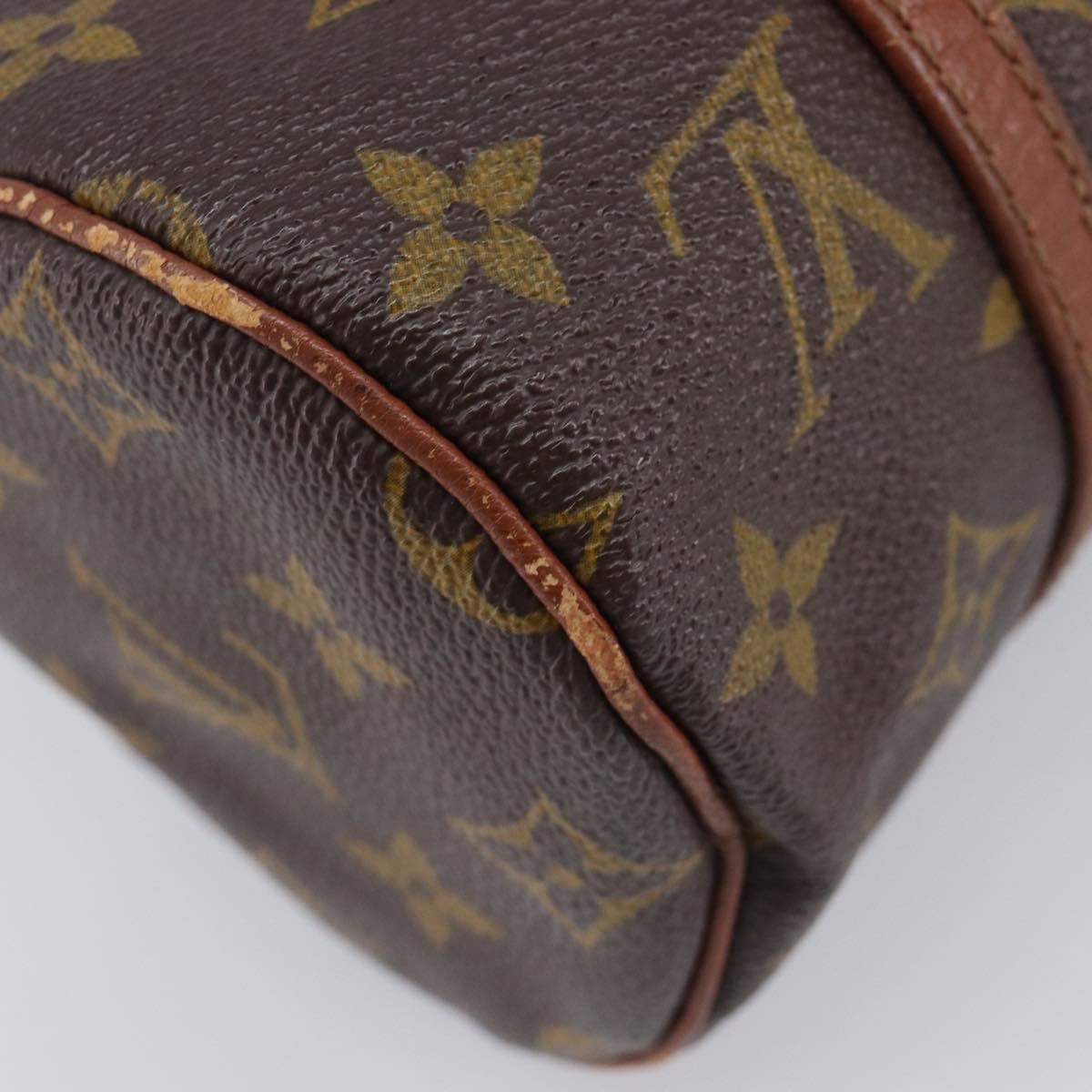 LOUIS VUITTON Monogram Papillon 19 Hand Bag M51389 LV Auth 212952