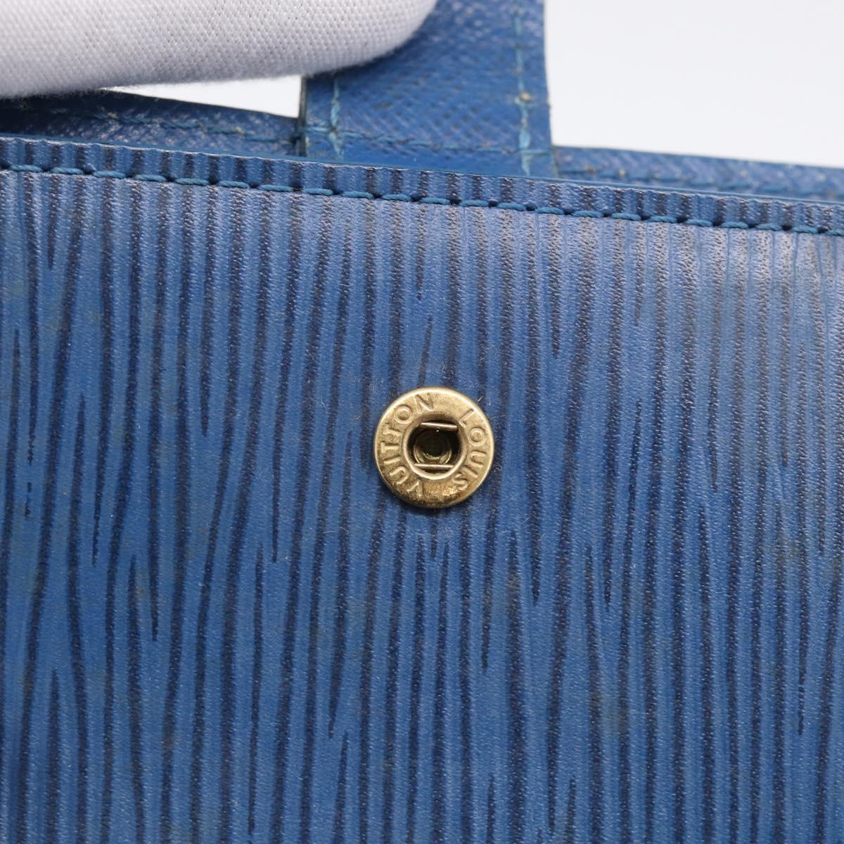 LOUIS VUITTON Epi Agenda PM Day Planner Cover Blue R20055 LV Auth 212953