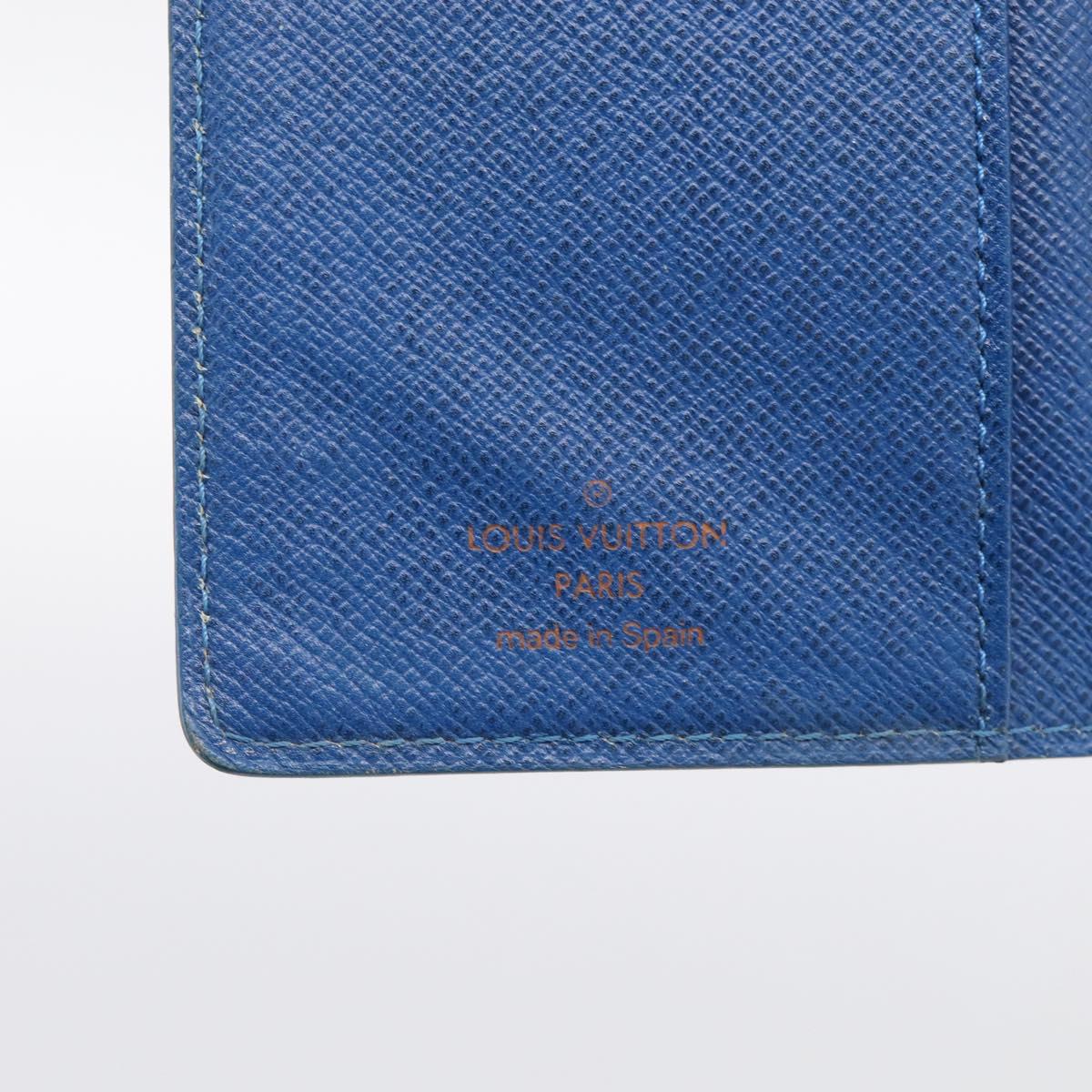 LOUIS VUITTON Epi Agenda PM Day Planner Cover Blue R20055 LV Auth 212953