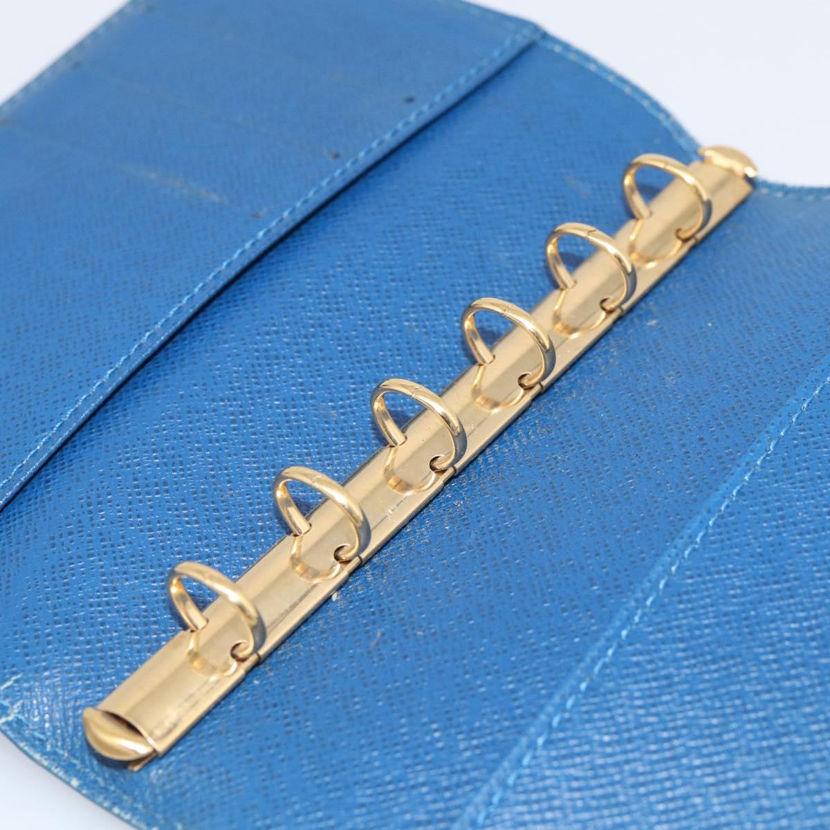 LOUIS VUITTON Epi Agenda PM Day Planner Cover Blue R20055 LV Auth 212953