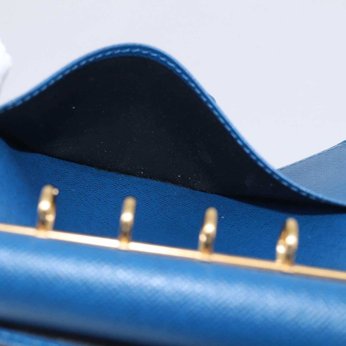 LOUIS VUITTON Epi Agenda PM Day Planner Cover Blue R20055 LV Auth 212953