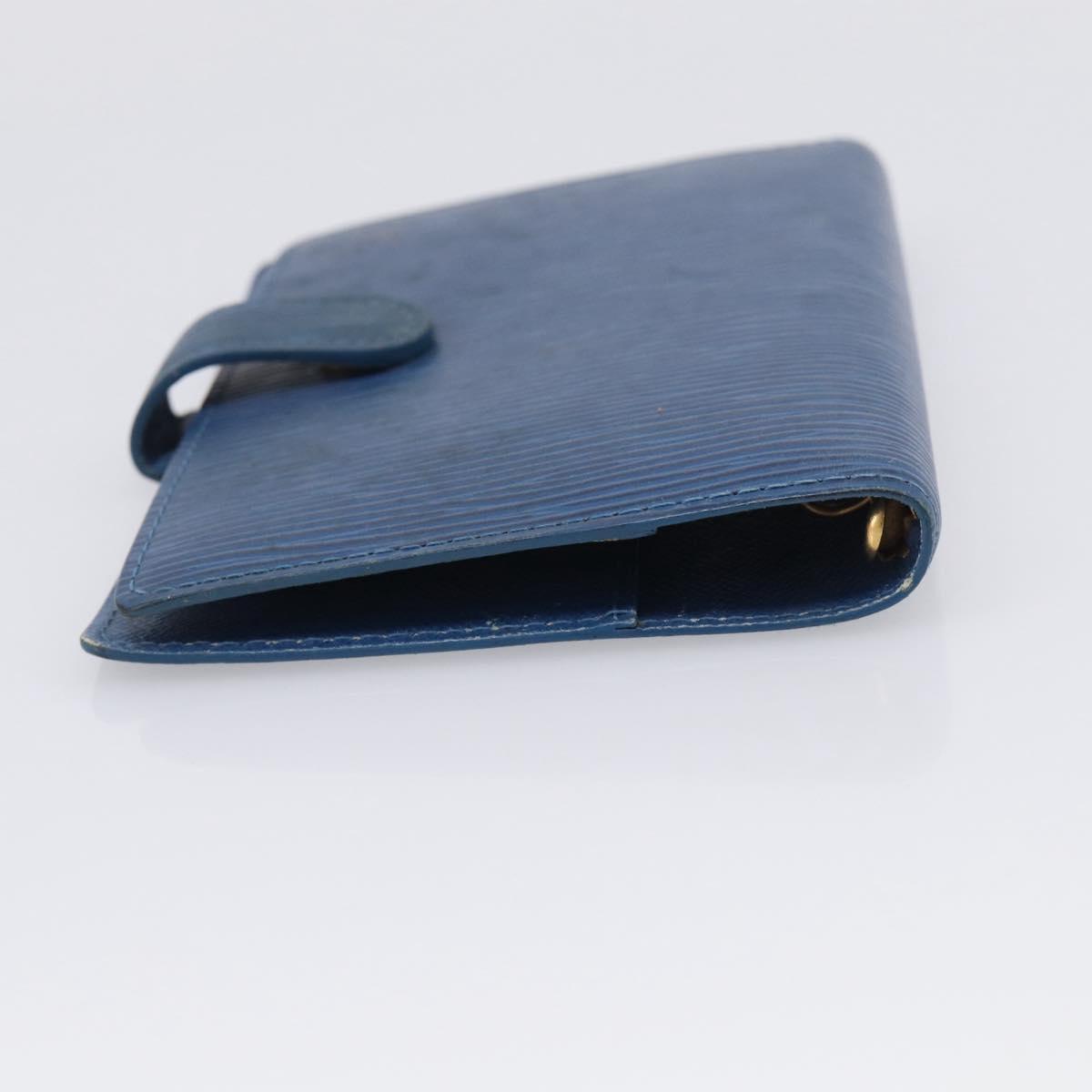 LOUIS VUITTON Epi Agenda PM Day Planner Cover Blue R20055 LV Auth 212953
