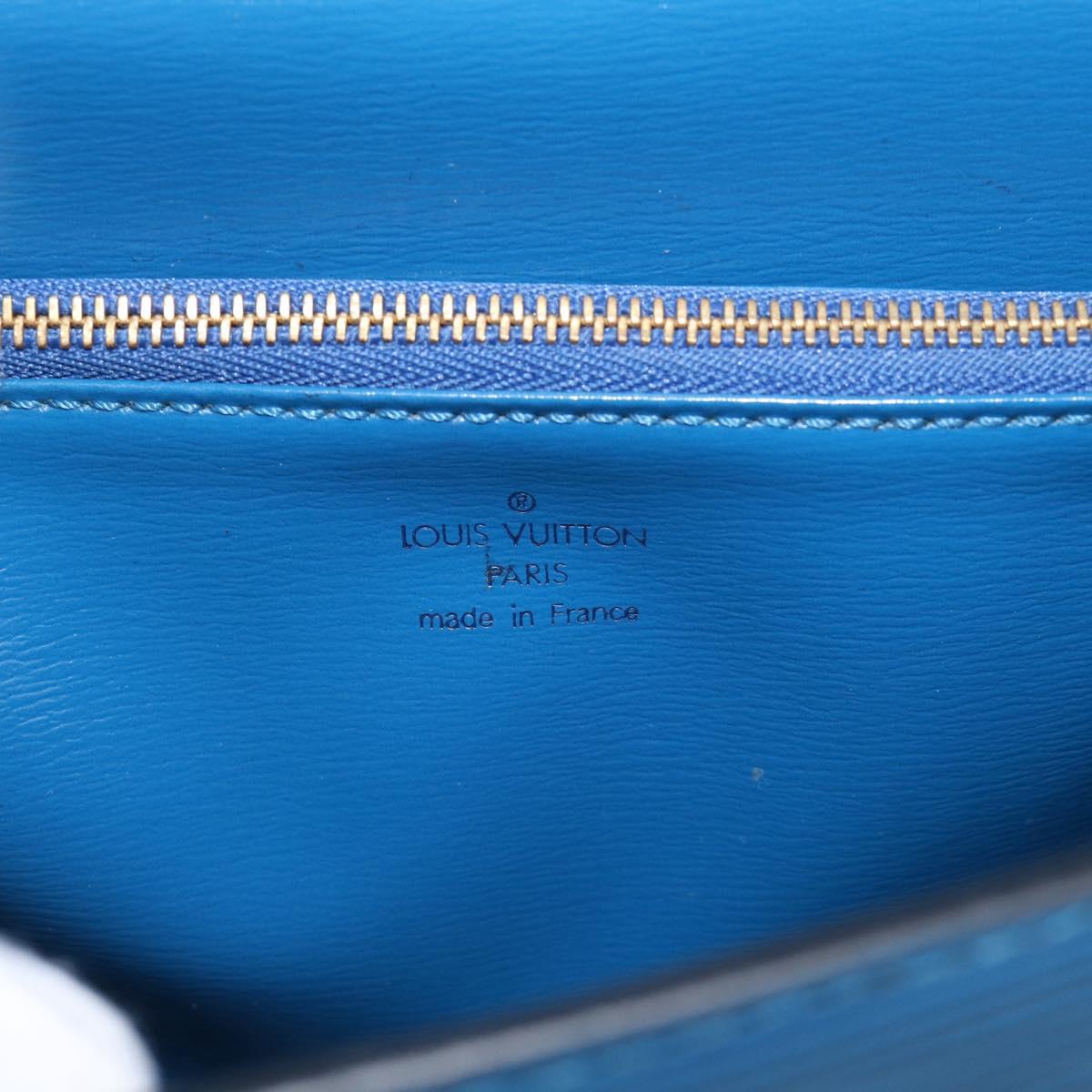 LOUIS VUITTON Epi Malesherbes Hand Bag Blue M52375 LV Auth 212964