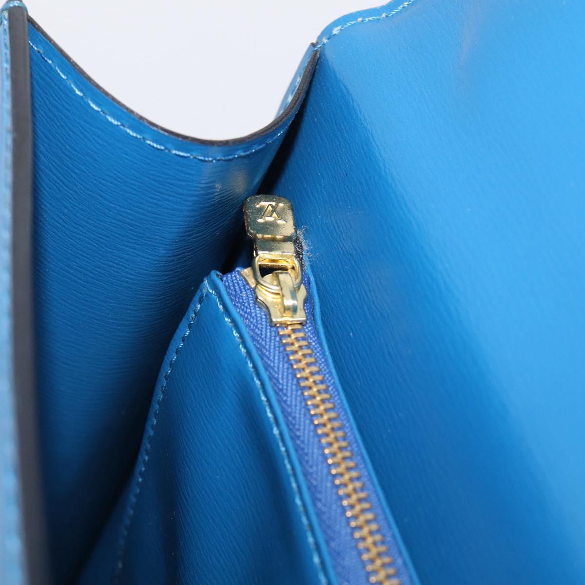LOUIS VUITTON Epi Malesherbes Hand Bag Blue M52375 LV Auth 212964