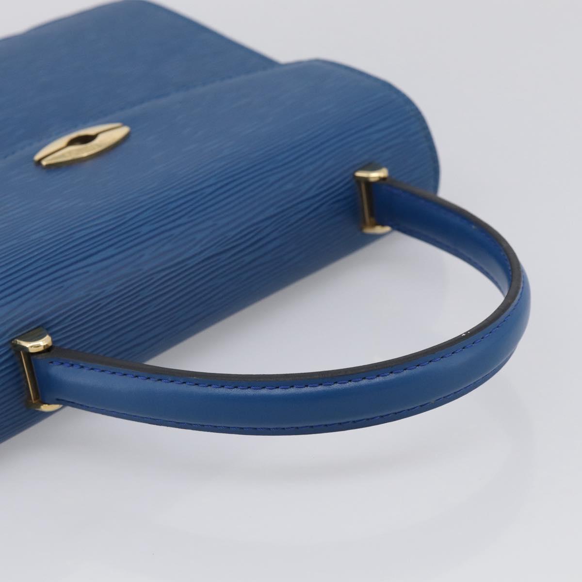 LOUIS VUITTON Epi Malesherbes Hand Bag Blue M52375 LV Auth 212964