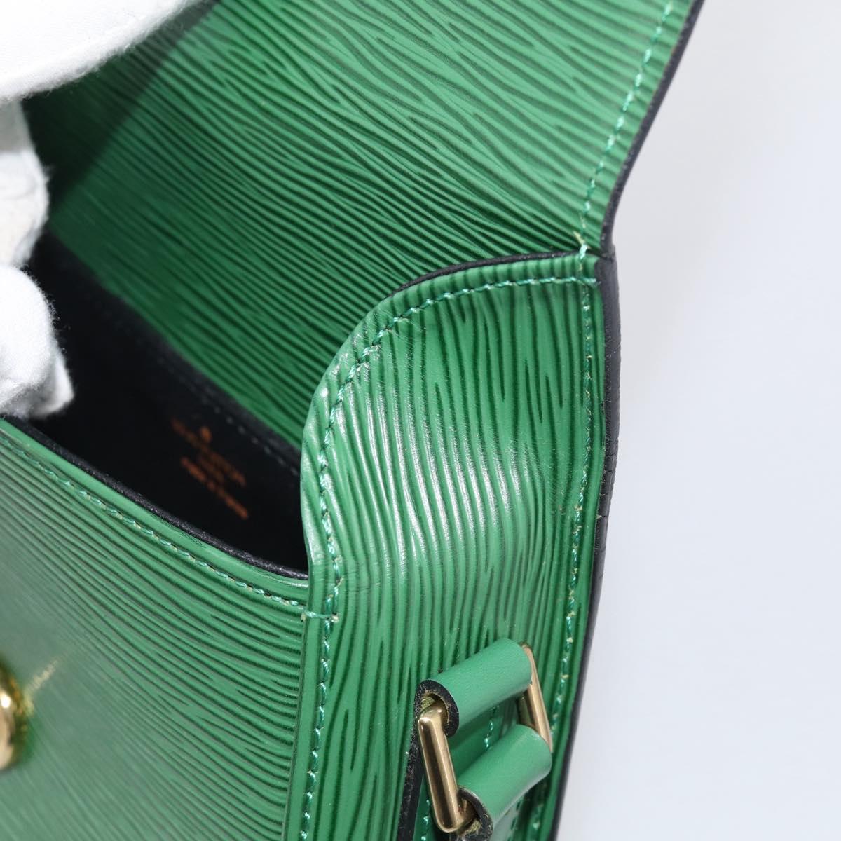 LOUIS VUITTON Epi Saint Cloud PM Shoulder Bag Green M52214 LV Auth 212967A