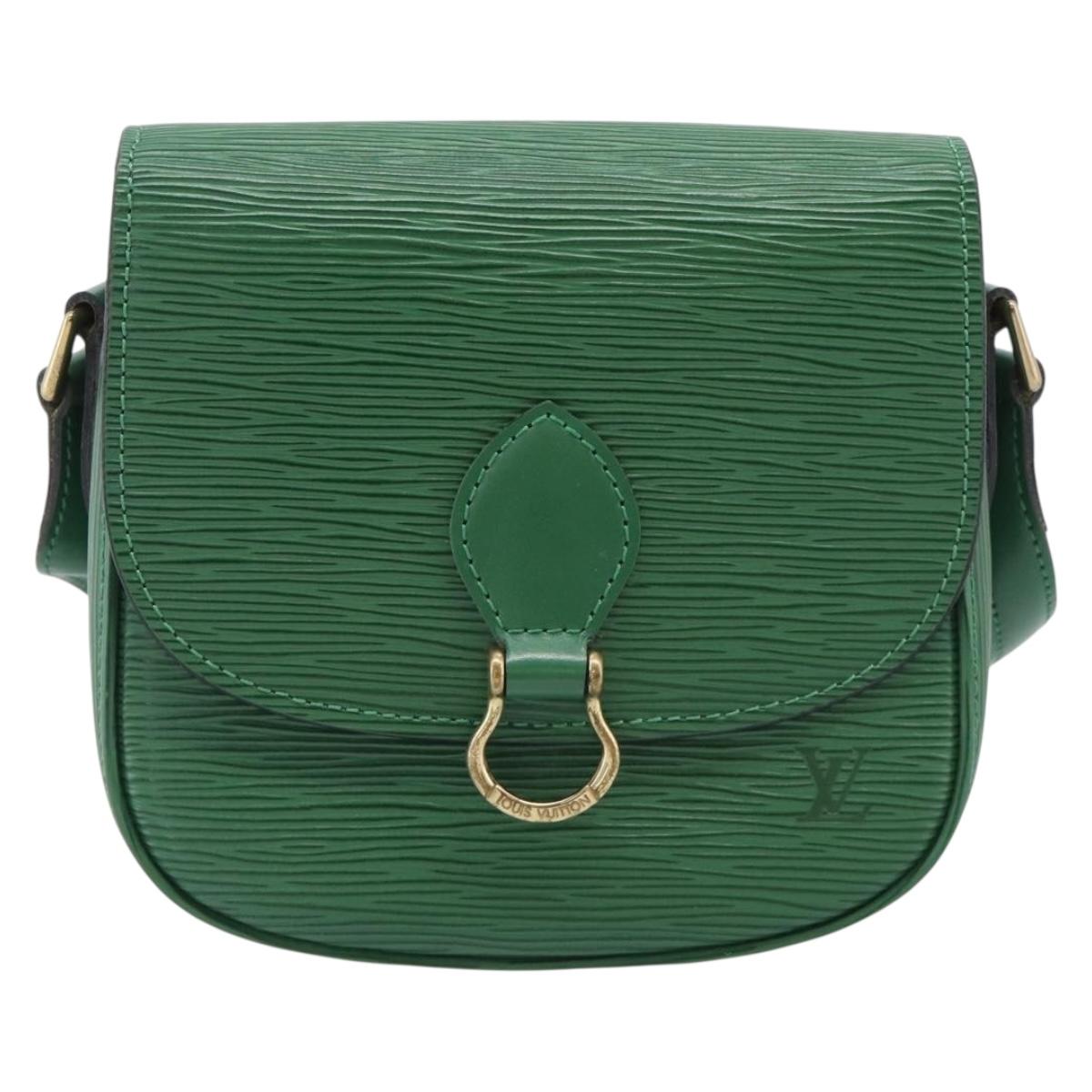 LOUIS VUITTON Epi Saint Cloud PM Shoulder Bag Green M52214 LV Auth 212967A