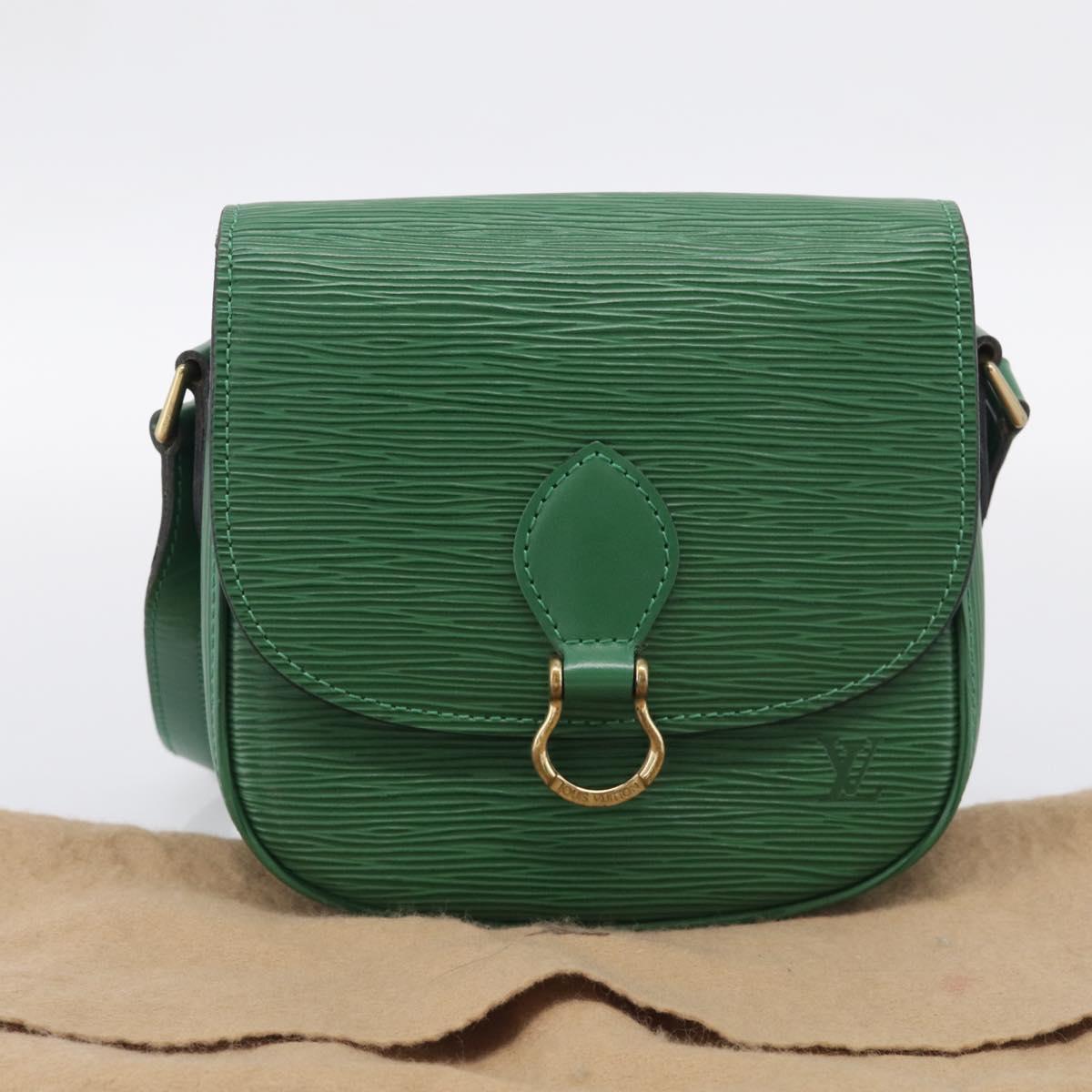 LOUIS VUITTON Epi Saint Cloud PM Shoulder Bag Green M52214 LV Auth 212967A