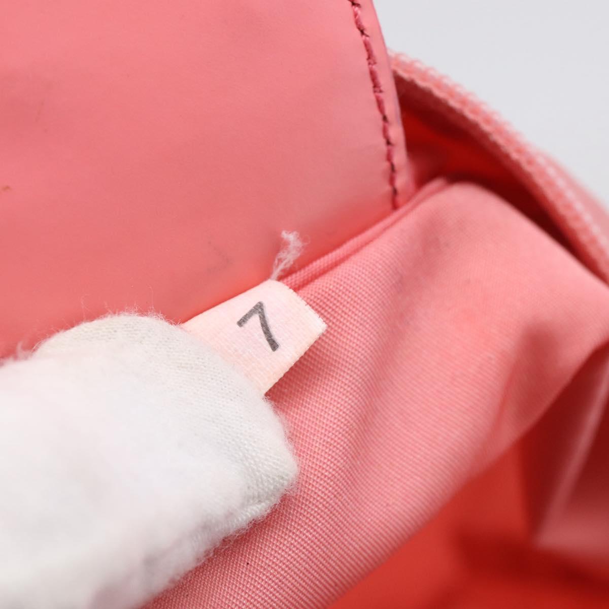 PRADA Shoulder Bag Nylon Pink Silver Auth 212970