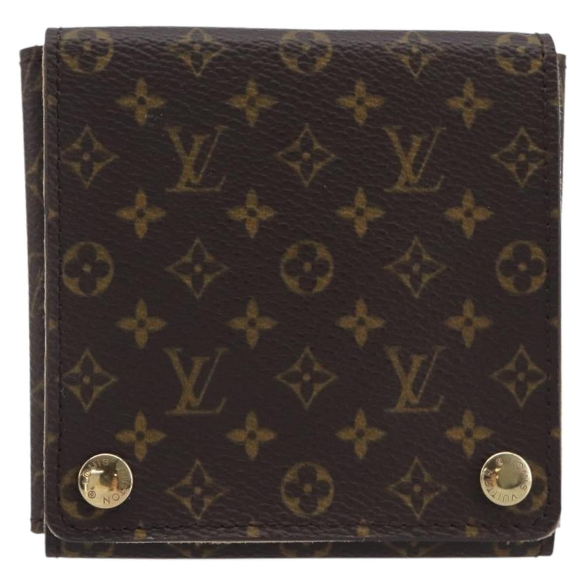 LOUIS VUITTON Monogram Jewelry case Jewelry Box LV Auth 212980